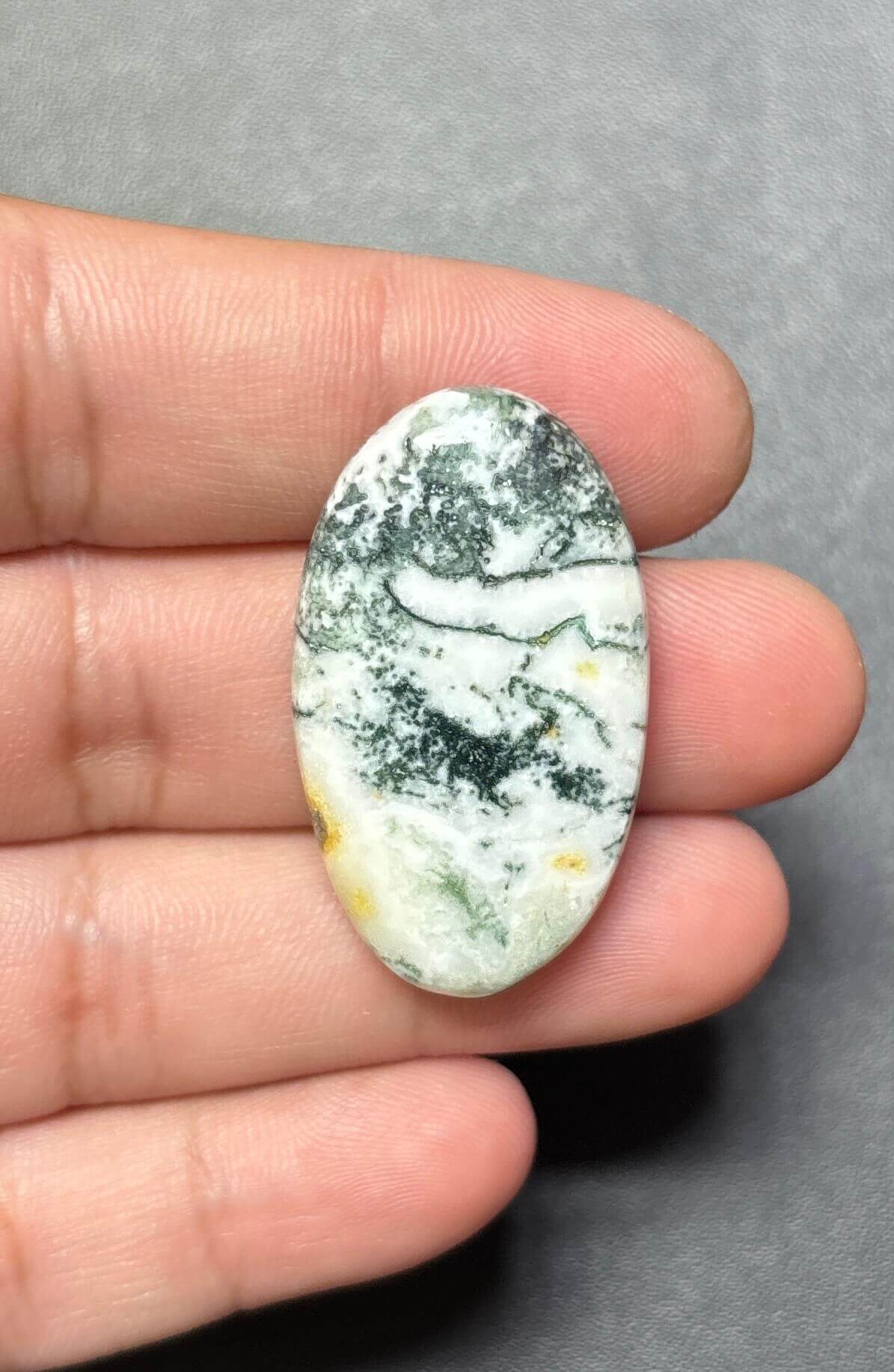 36mm Tree Agate Cabochon for Jewelry Making