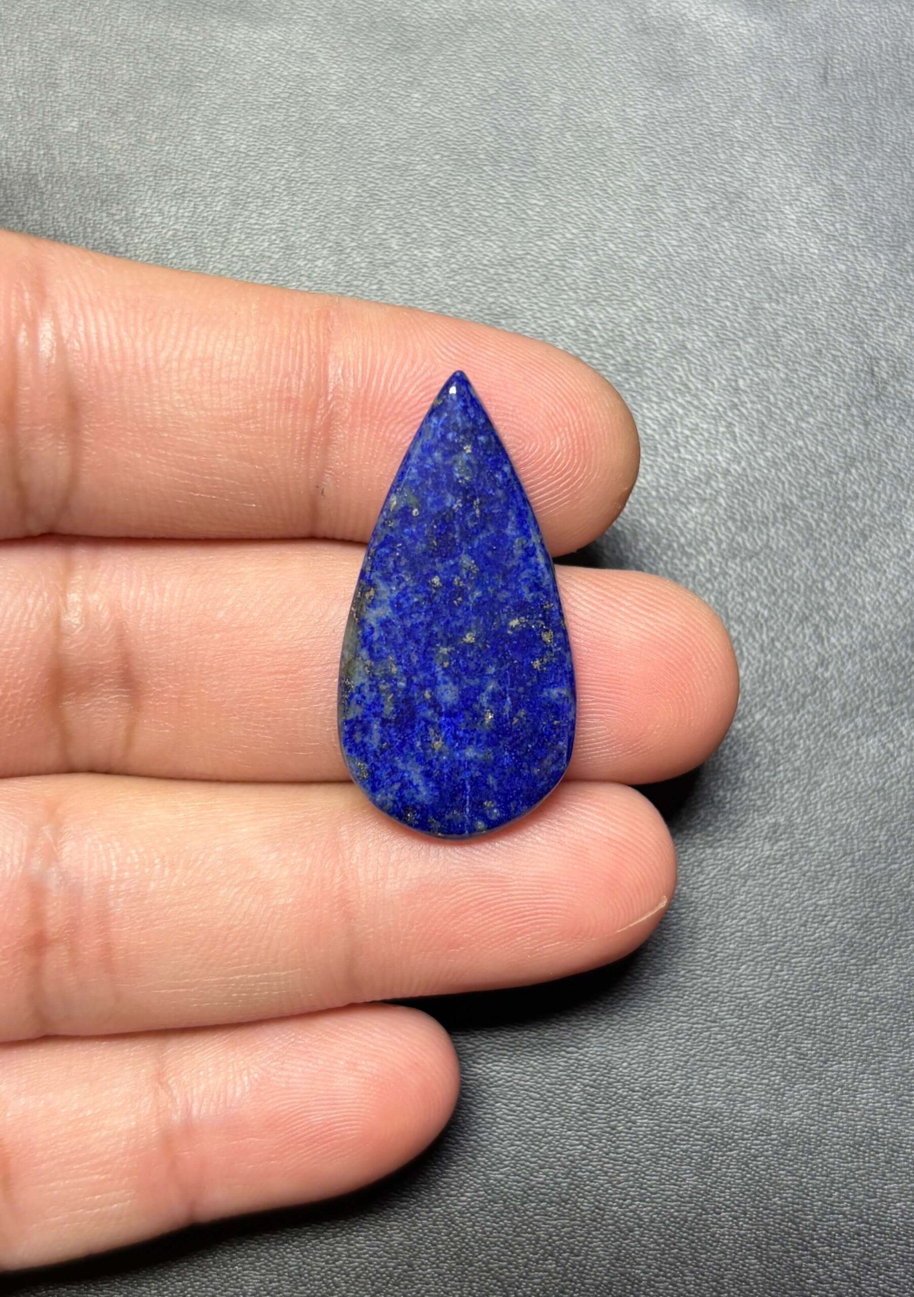 31mm Lapis Lazuli Cabochon with Natural Patterns