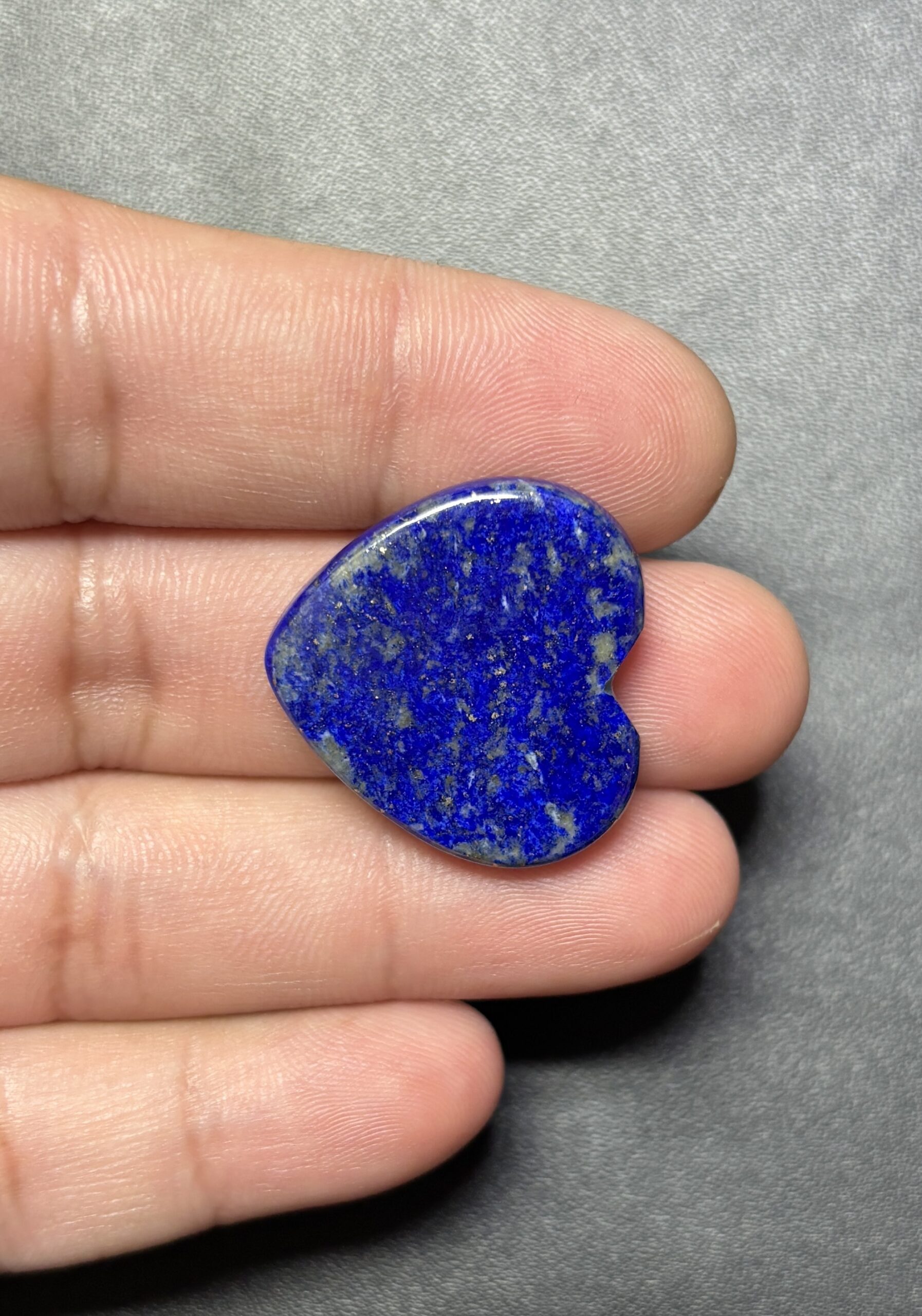 24mm Lapis Lazuli Heart Cabochon - Image 2