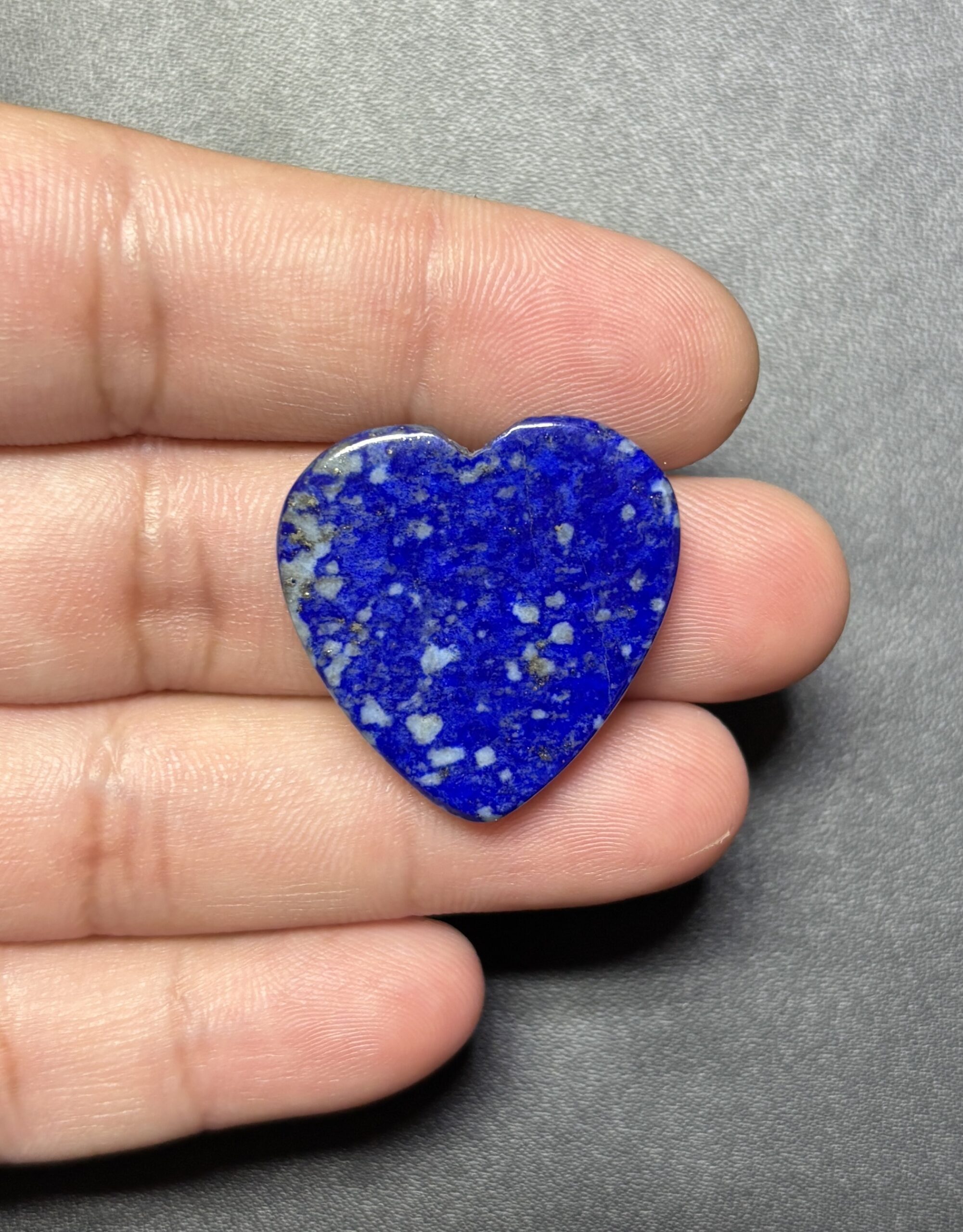 27mm Natural Lapis Lazuli Heart Cabochon