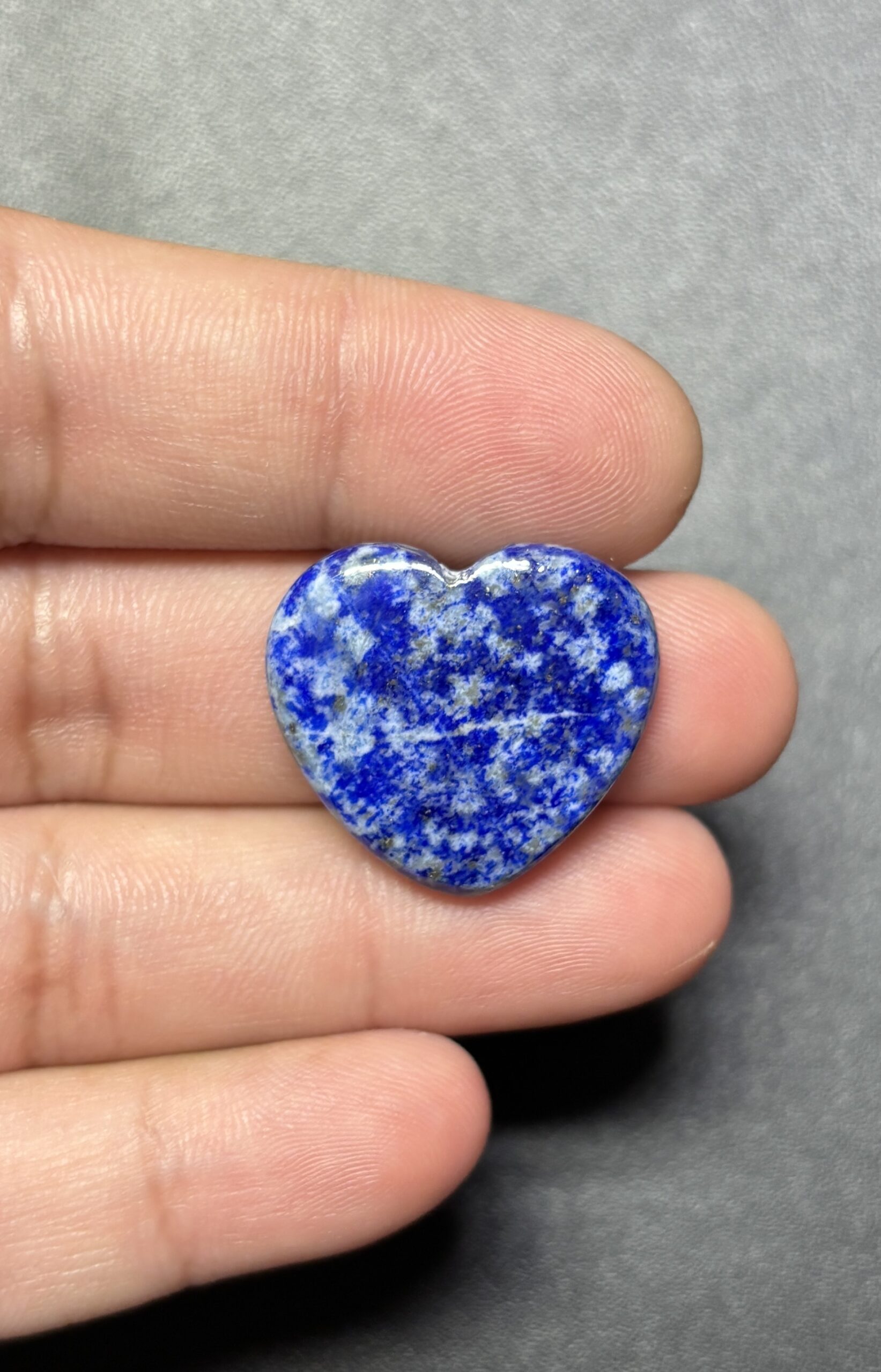 22mm Lapis Lazuli Heart Cabochon – One of a Kind