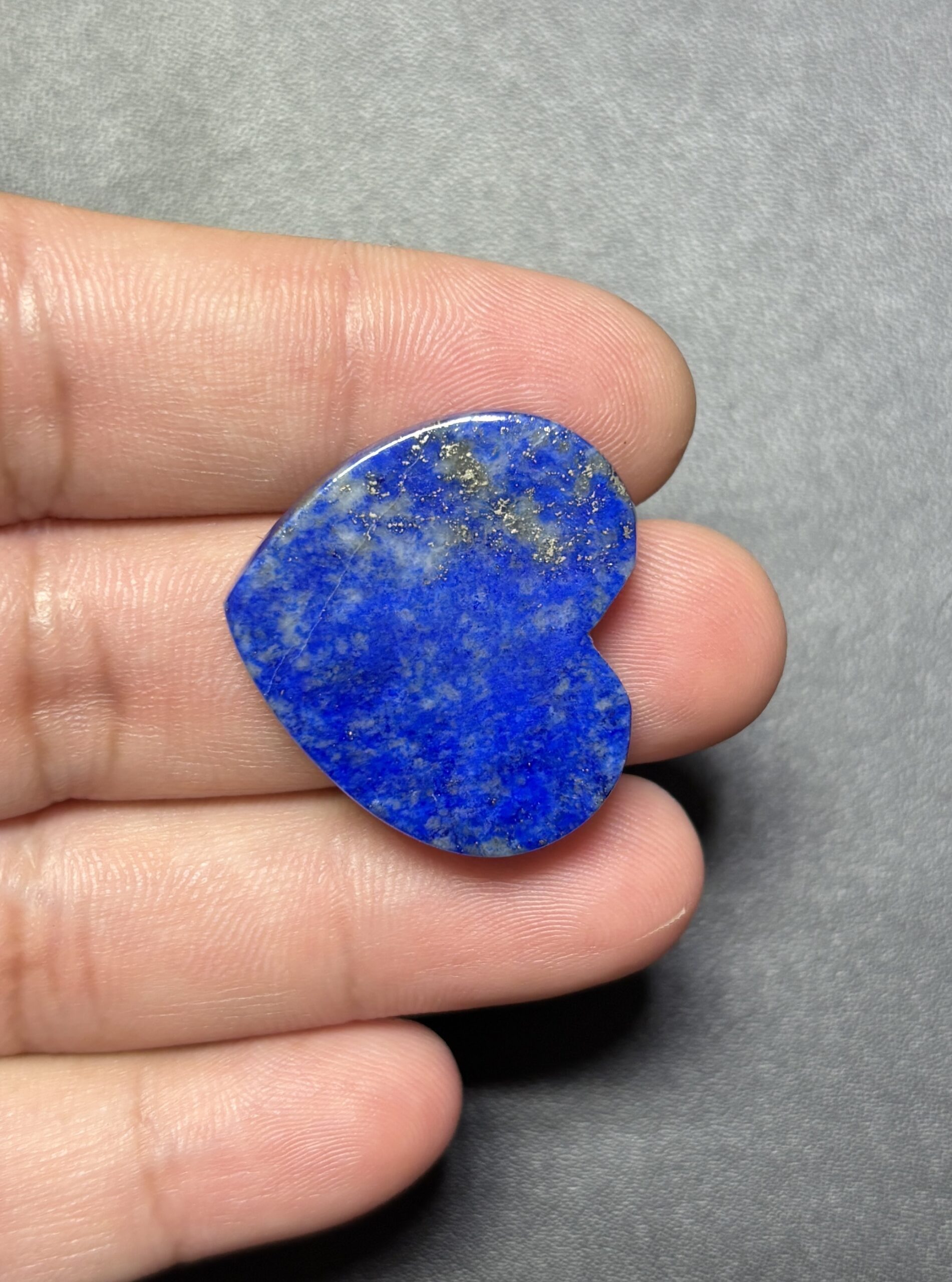 25mm Lapis Lazuli Heart Jewelry Stone - Image 2