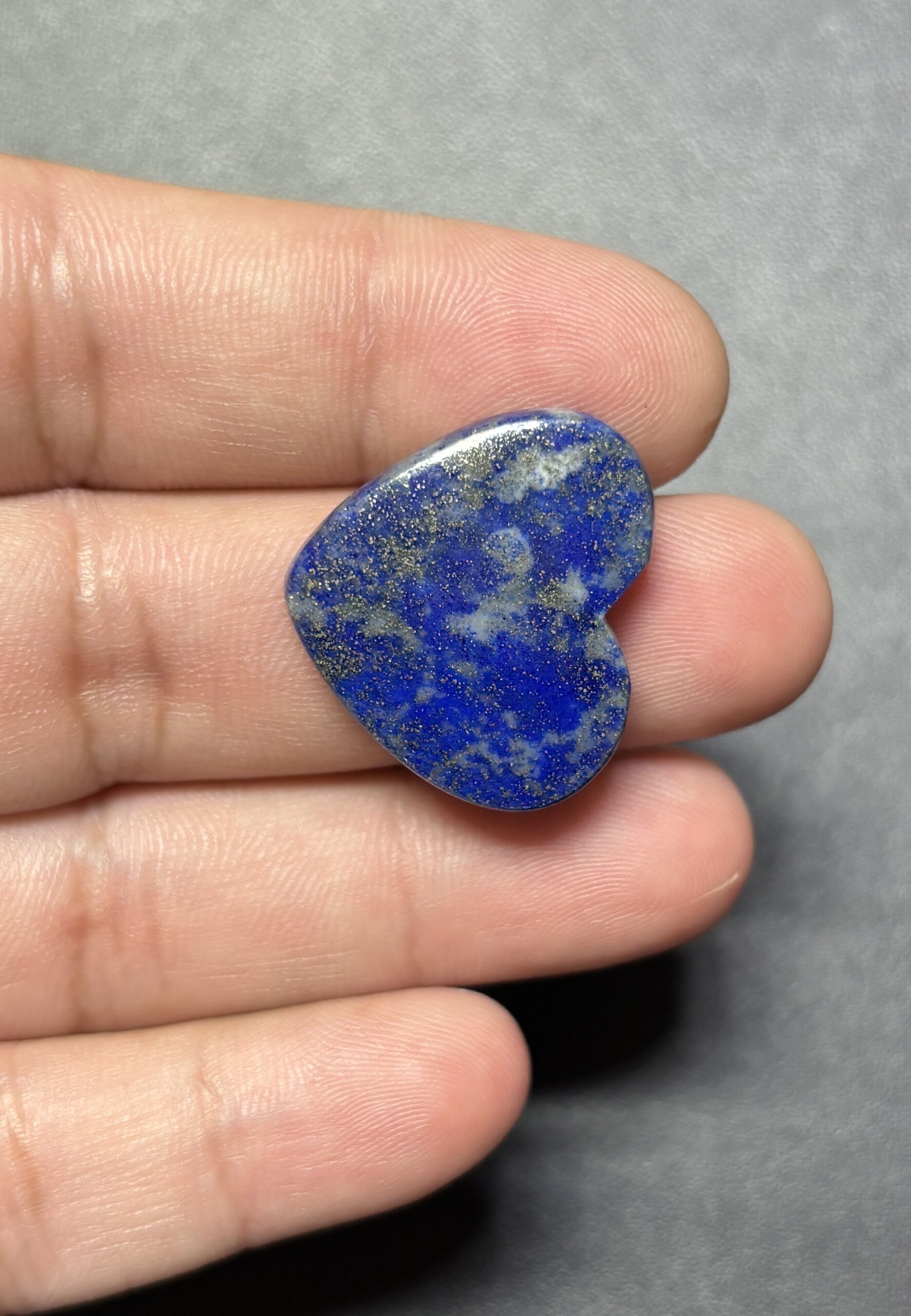 22mm Lapis Lazuli Heart Natural Cabochon - Image 2