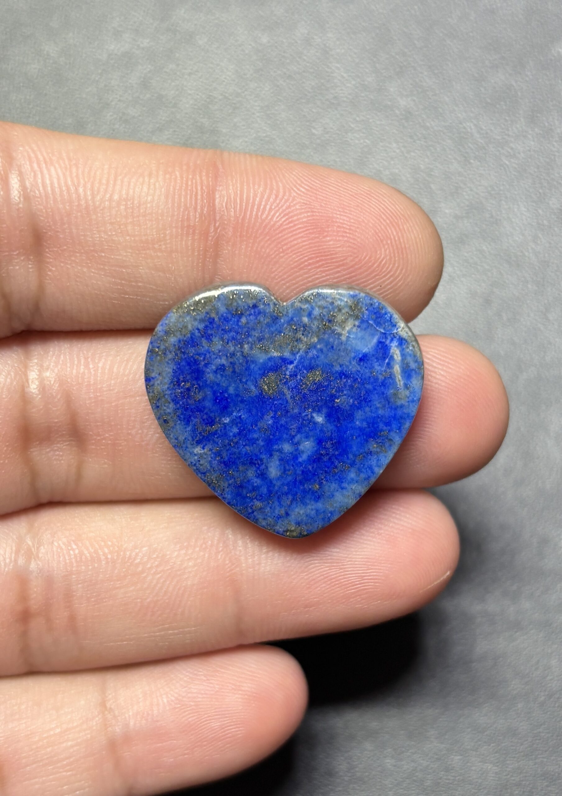 25mm Lapis Lazuli Heart Cabochon – Exact Piece