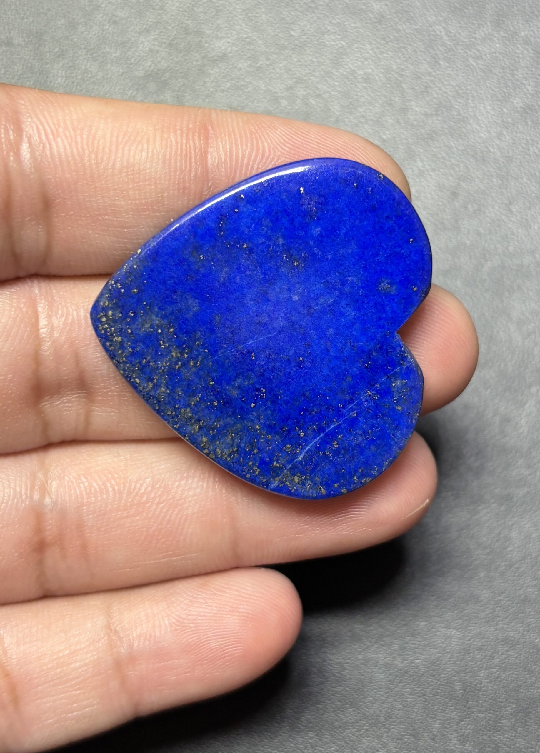 35mm Large Lapis Lazuli Heart Cabochon - Image 2