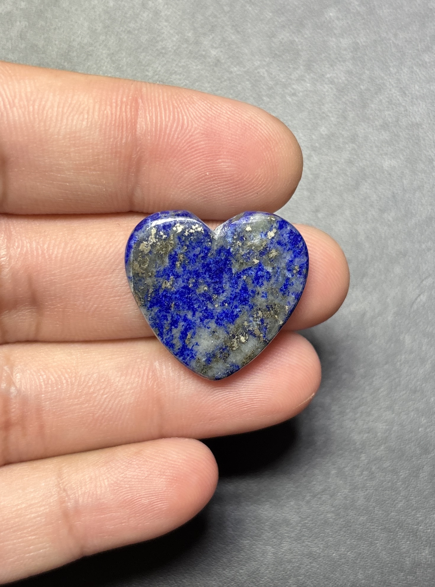 23mm Lapis Lazuli Heart Cabochon for Jewelry Making