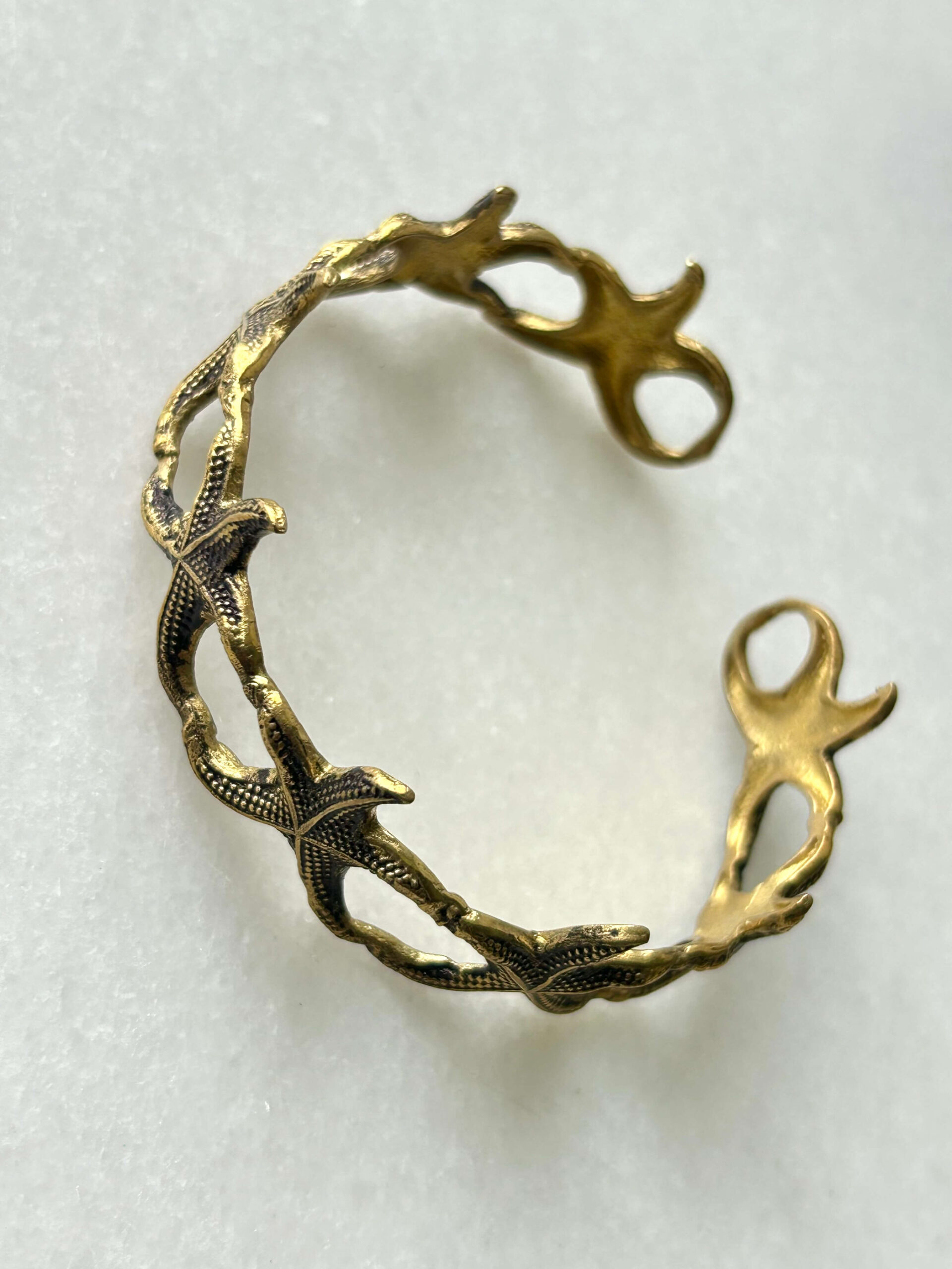 Manta Ray Brass Cuff Bracelet - Image 2