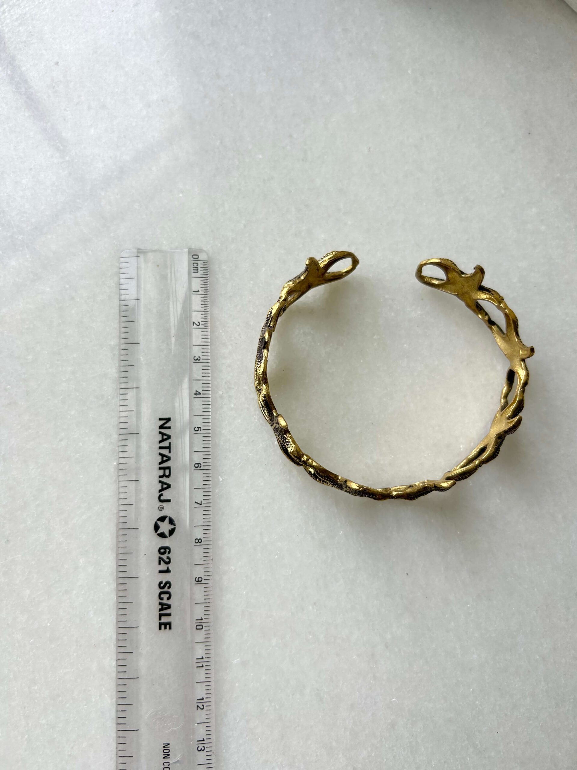 Manta Ray Brass Cuff Bracelet - Image 3