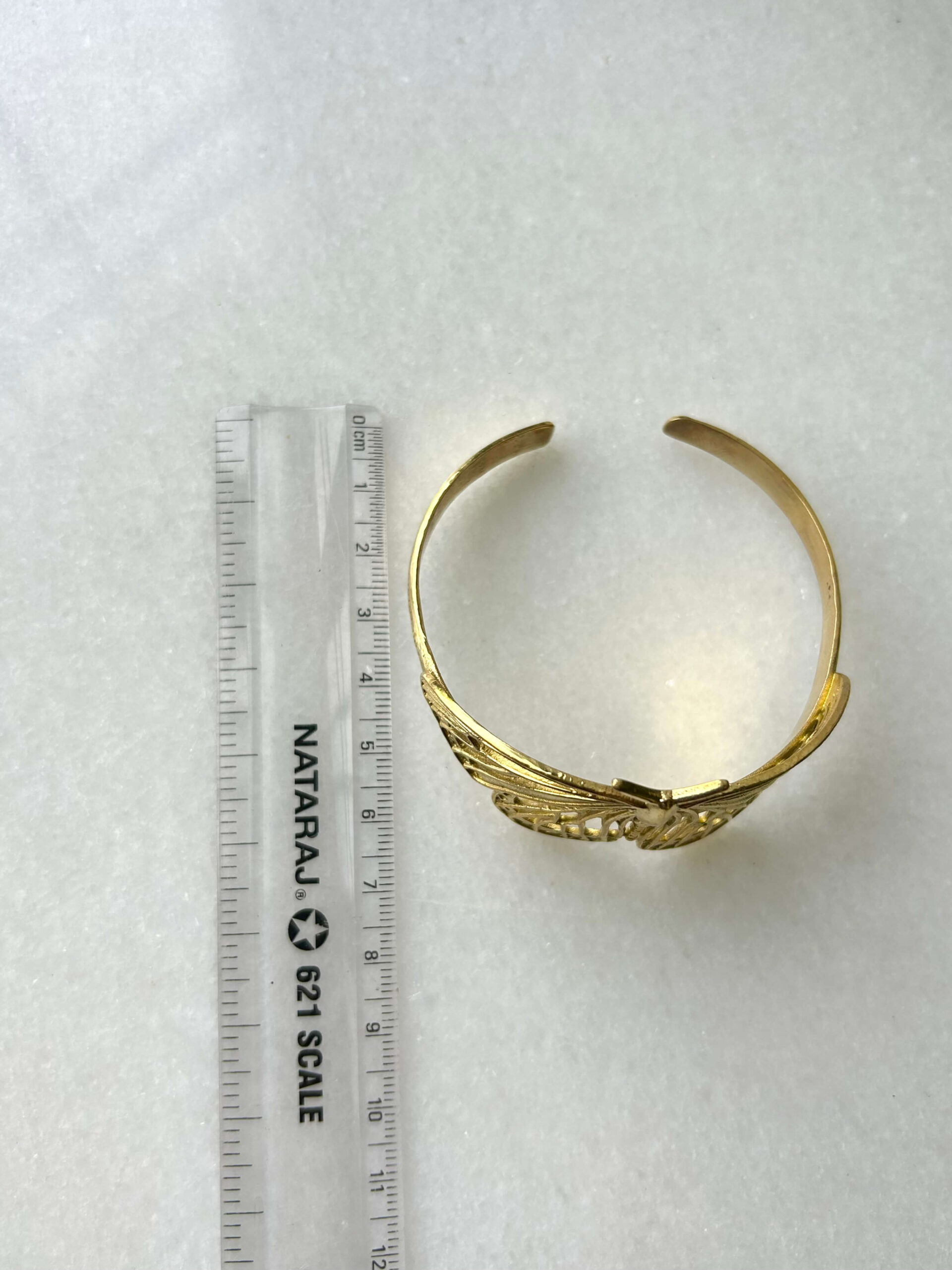 Butterfly Brass Cuff Bracelet - Image 3
