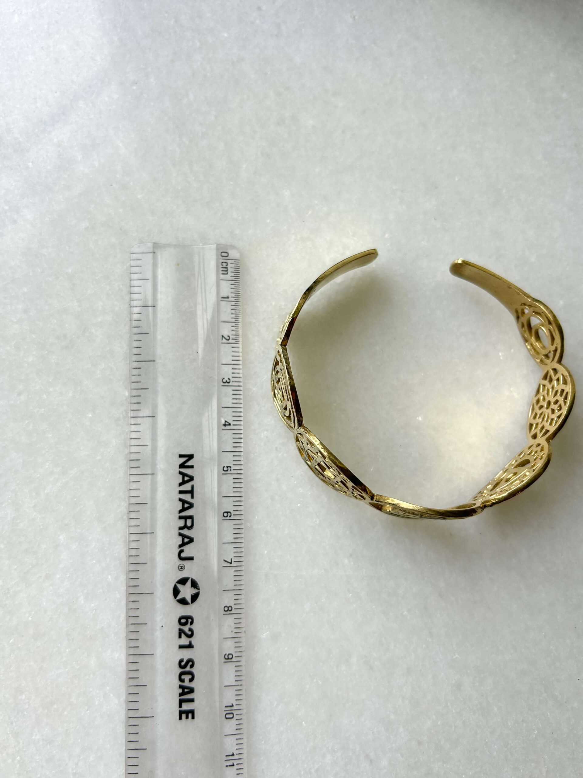 Seven Chakra Brass Cuff Bracelet - Image 3
