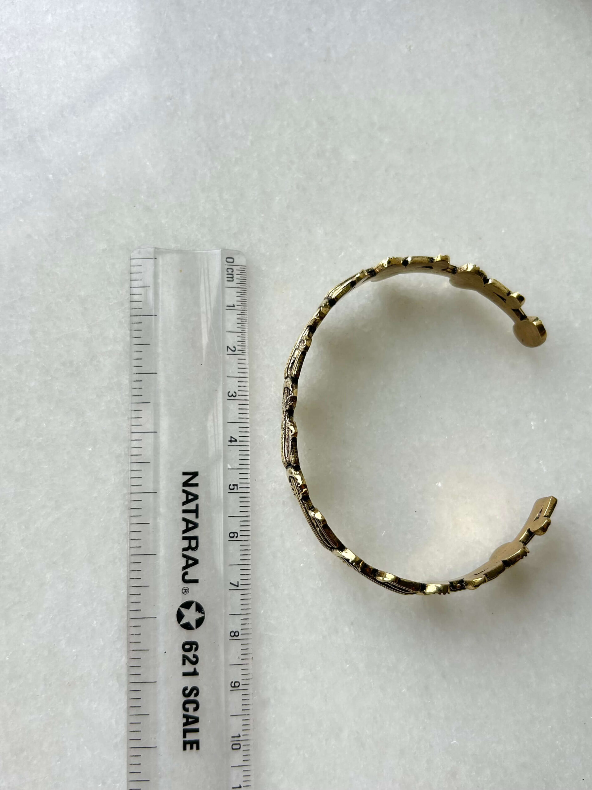 Mushroom Brass Cuff Bracelet - Image 3