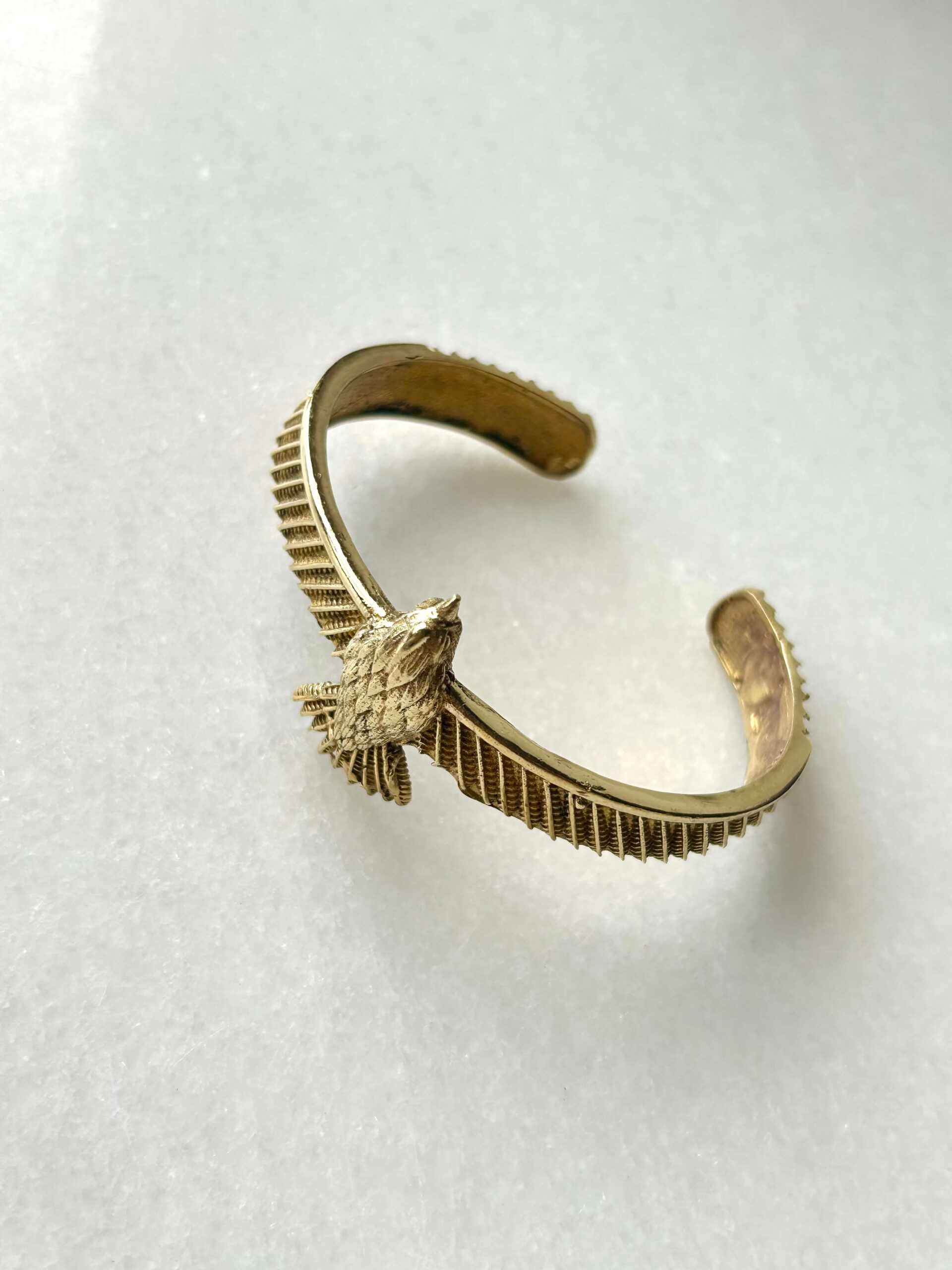 Eagle Brass Cuff Bracelet - Image 2