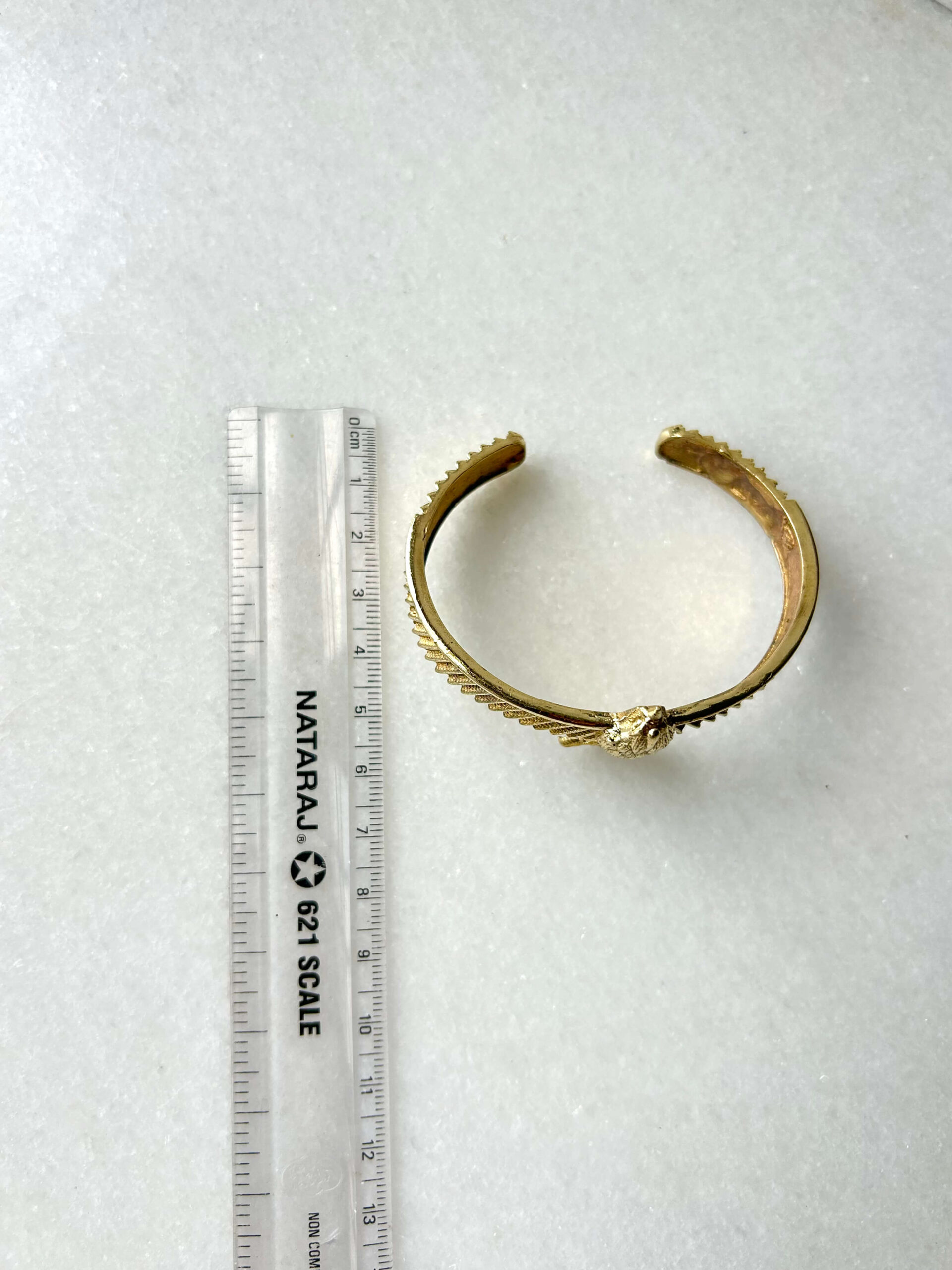 Eagle Brass Cuff Bracelet - Image 3