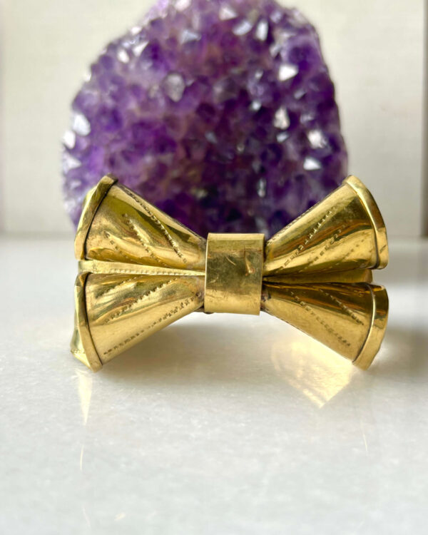 Sculptural Brass Cuff Bracelet
