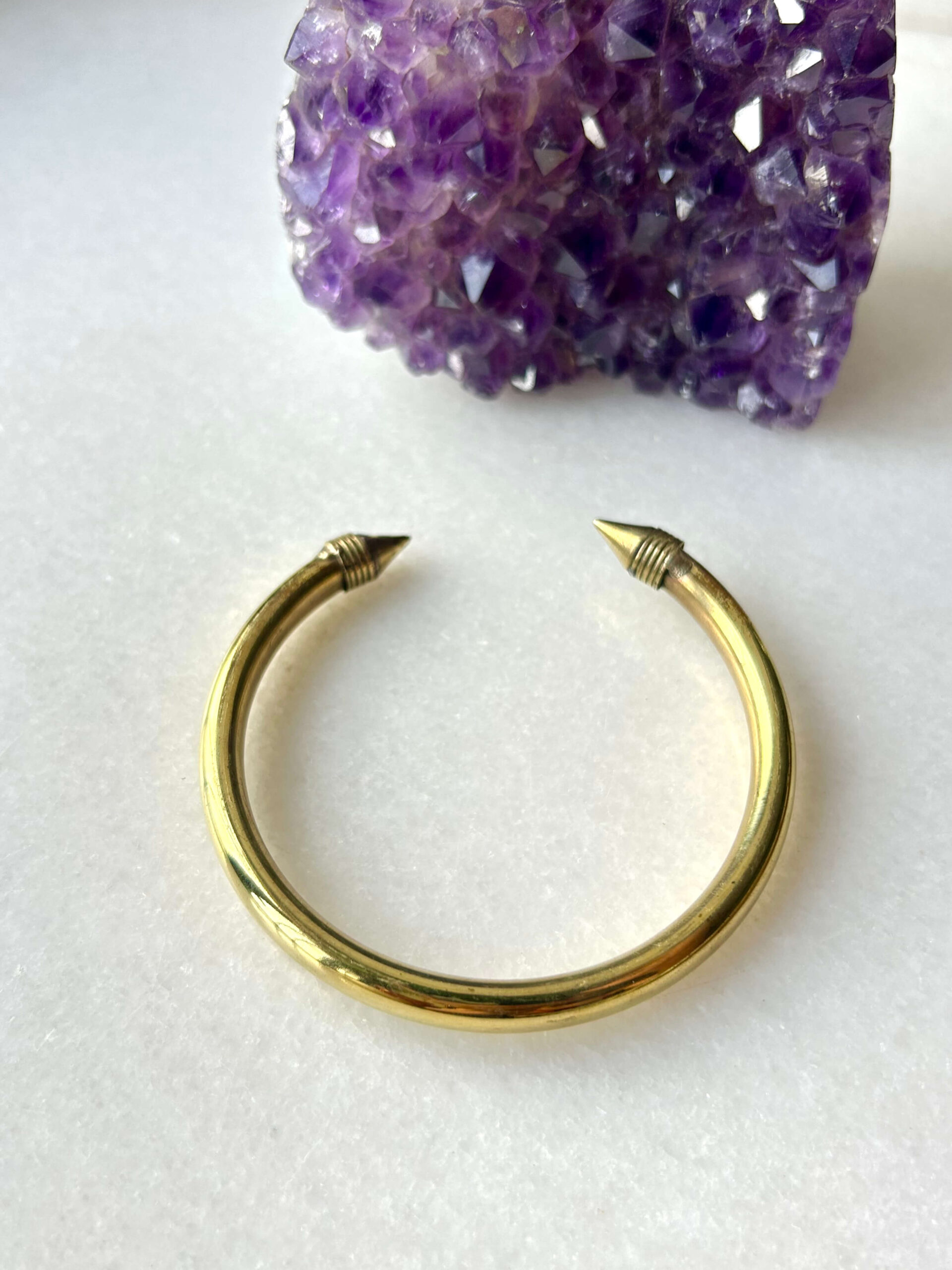 Sleek Brass Cuff Bracelet