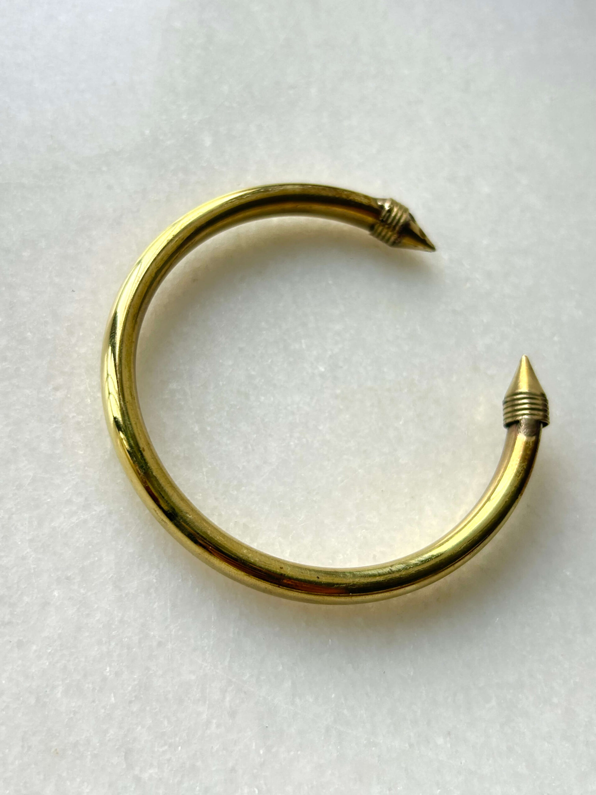 Sleek Brass Cuff Bracelet - Image 3