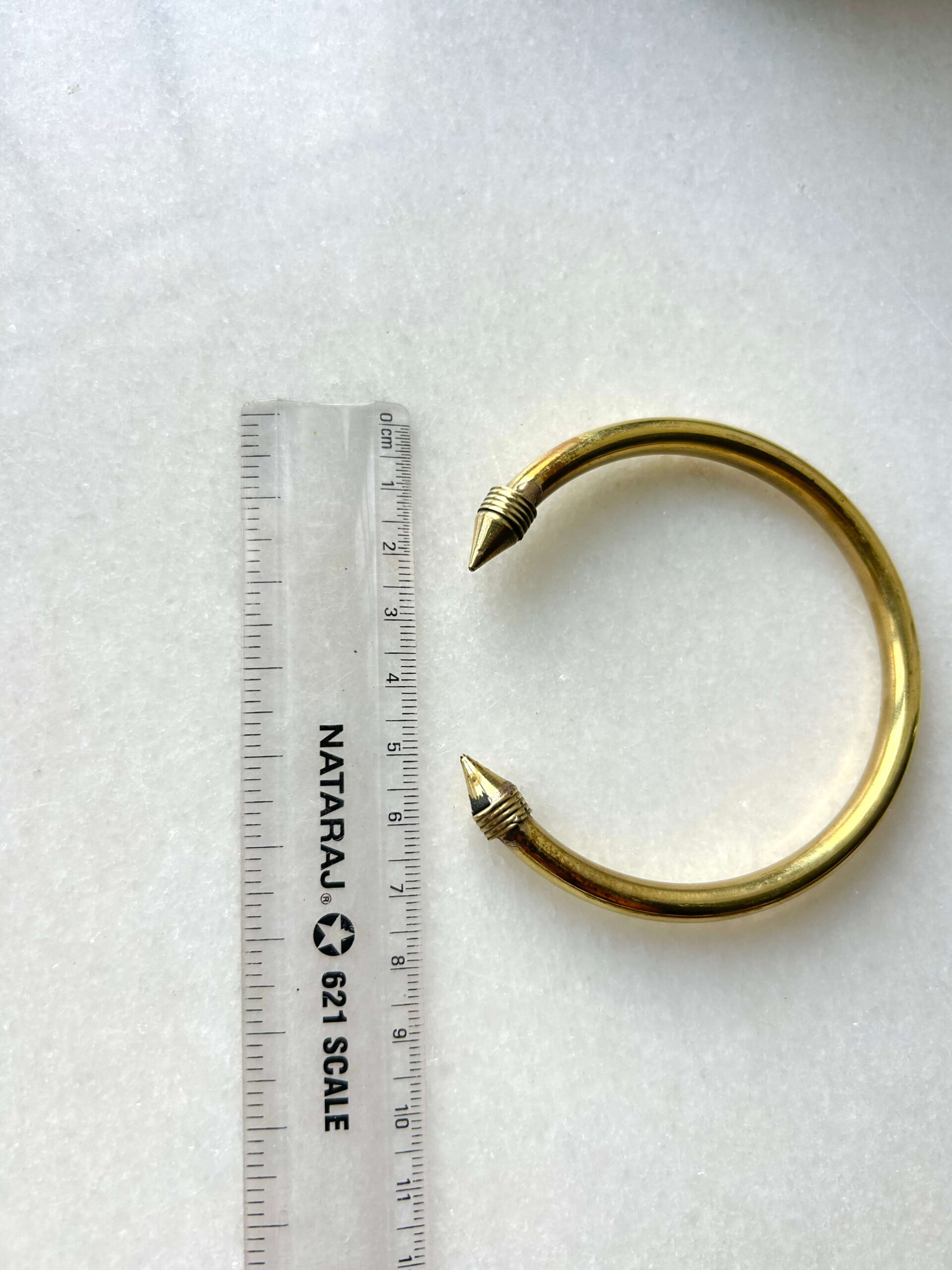 Sleek Brass Cuff Bracelet - Image 4