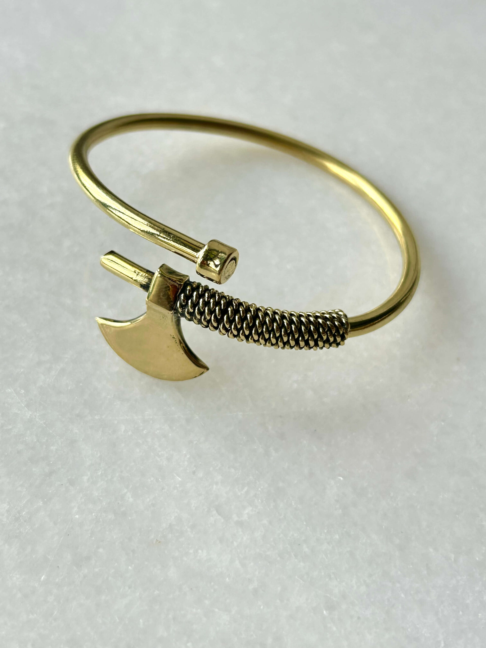 Sculptural Brass Cuff Bracelet - Image 2