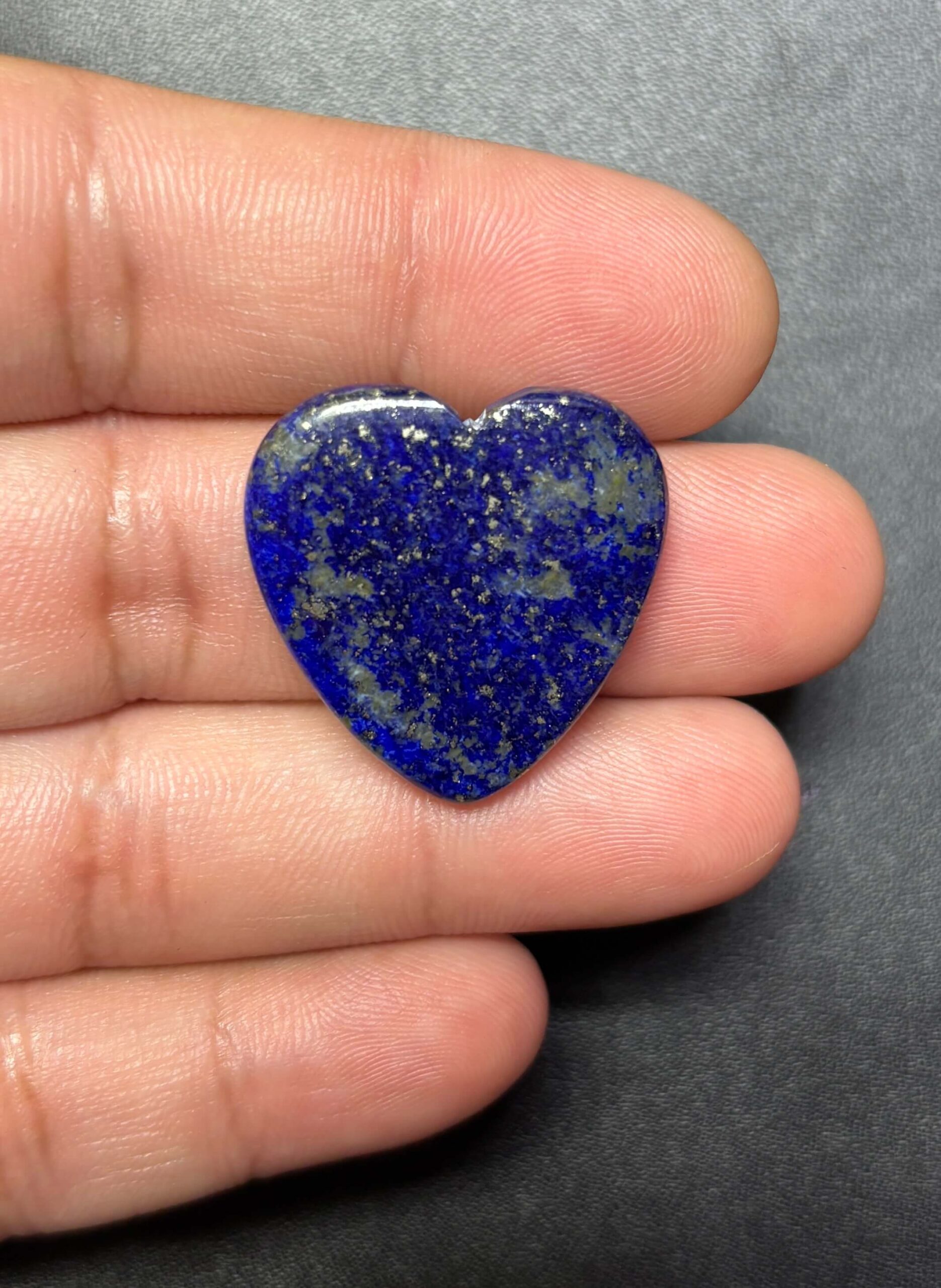 26mm Unique Lapis Lazuli Heart Cabochon