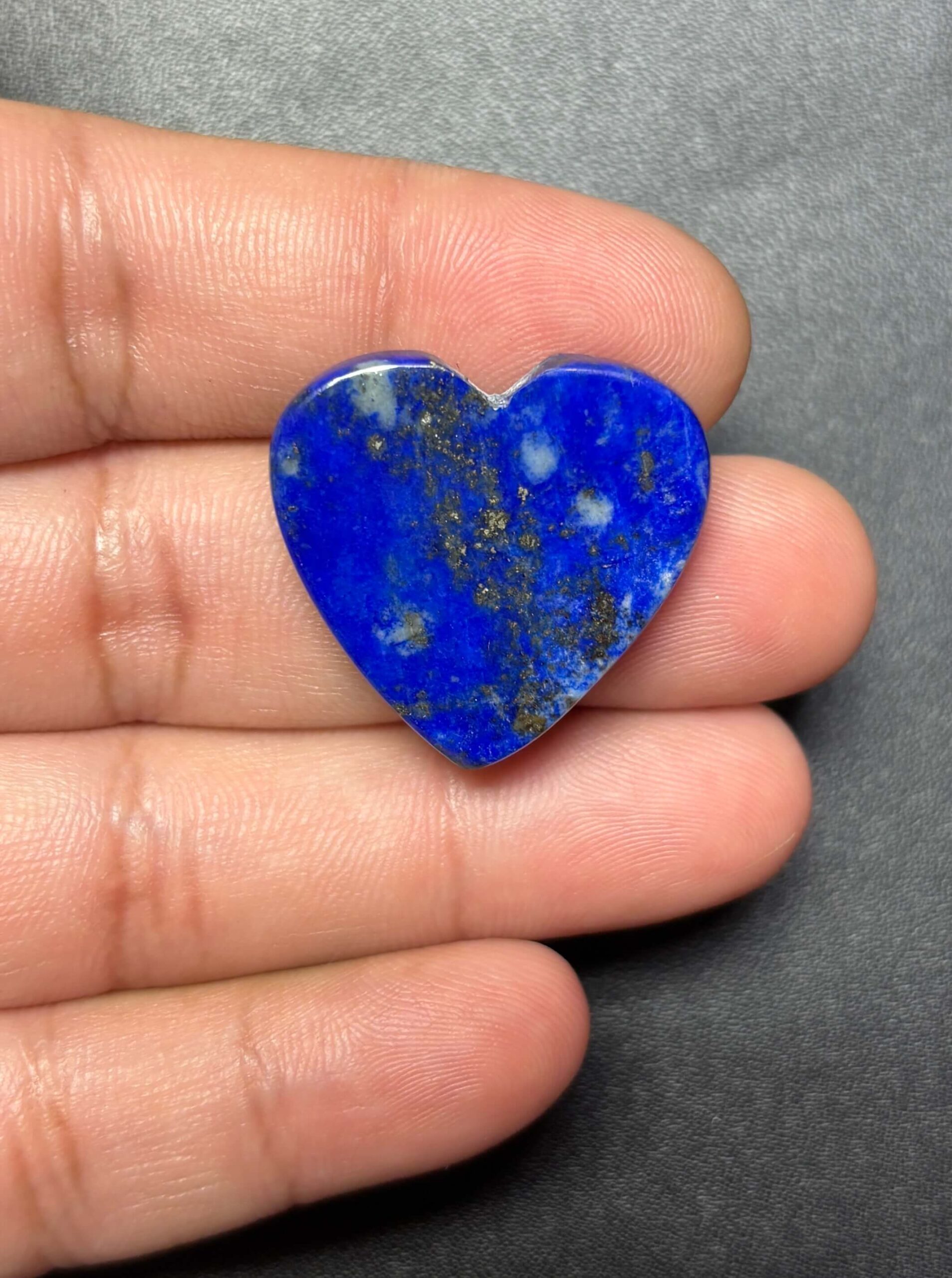 26mm Lapis Lazuli Heart Gemstone – One of a Kind