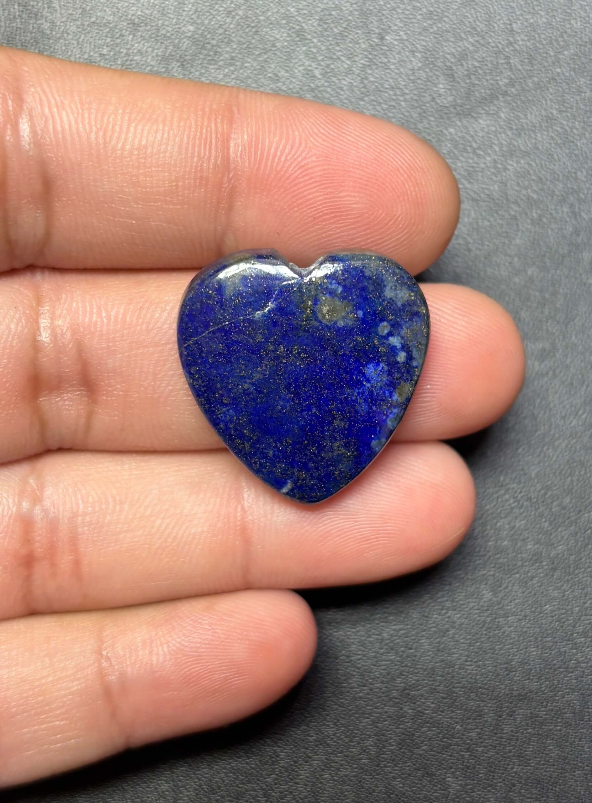 25mm Blue Lapis Lazuli Heart Cabochon