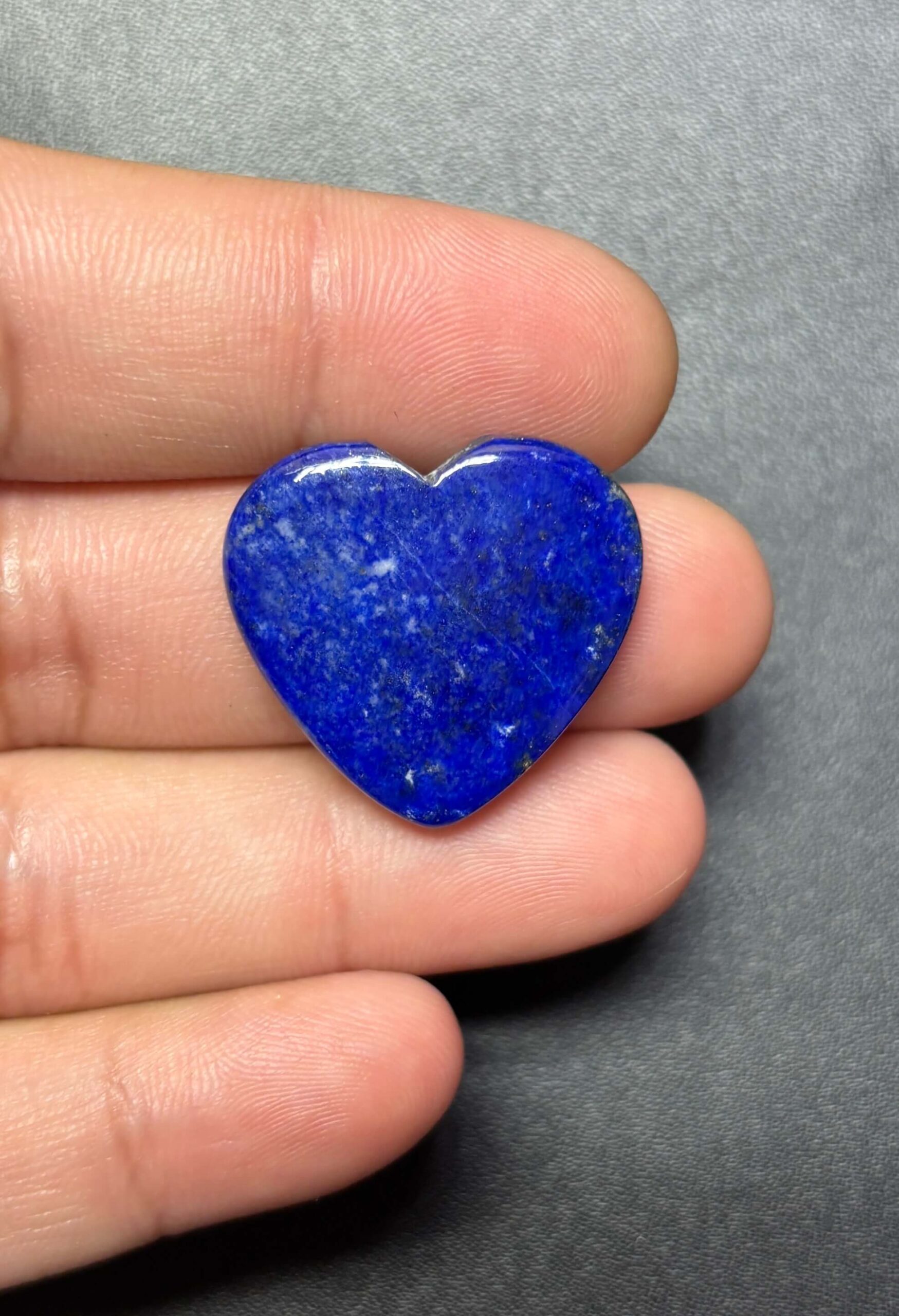 24mm Lapis Lazuli Heart Stone – Unique Piece