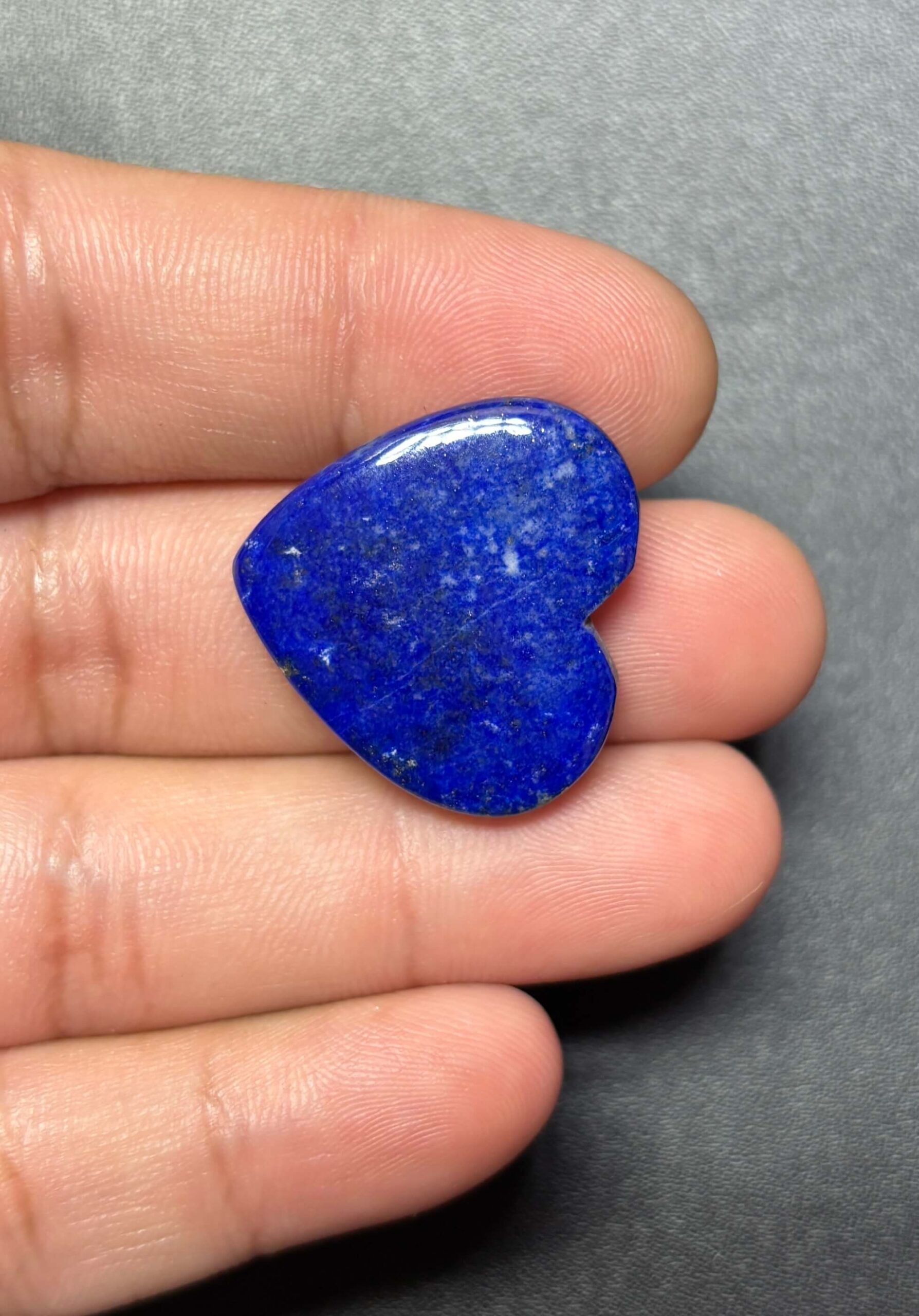 24mm Lapis Lazuli Heart Stone – Unique Piece - Image 2
