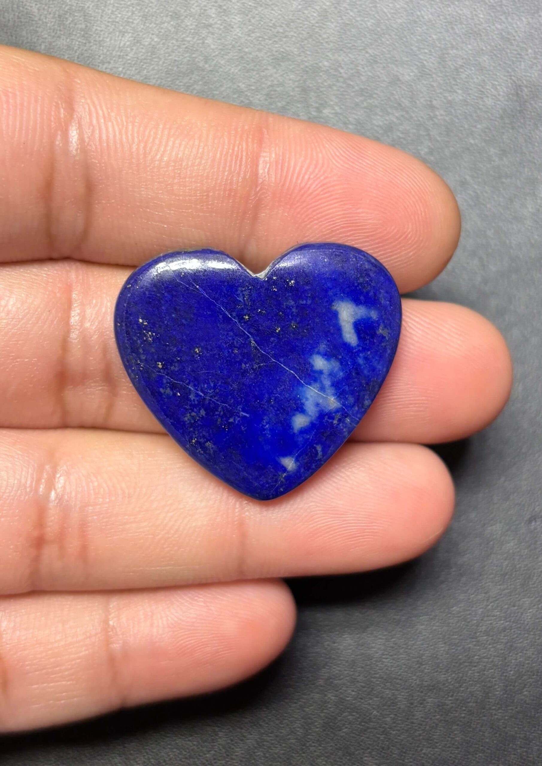 27mm Hand Selected Lapis Lazuli Heart