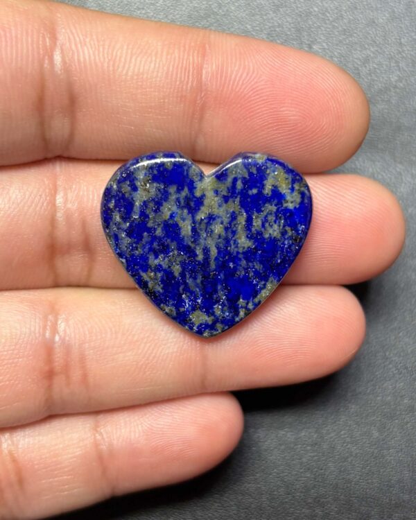 25mm Natural Lapis Lazuli Heart Cabochon