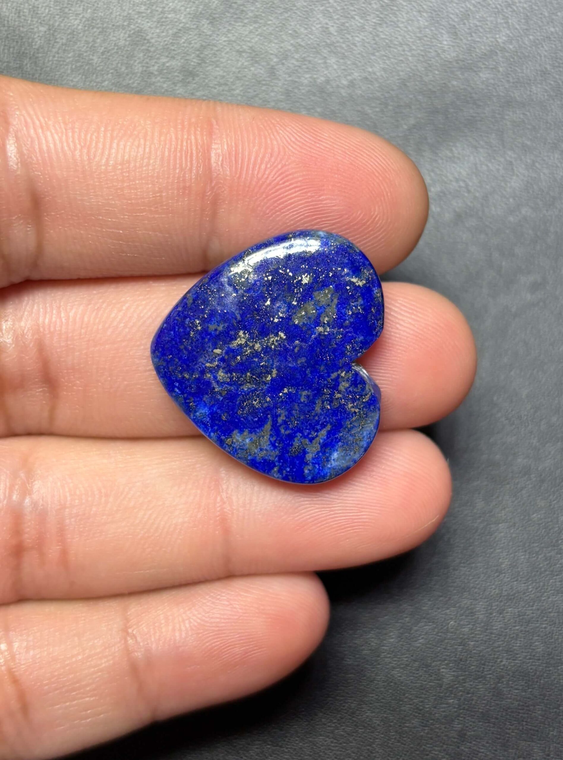 23mm Lapis Lazuli Heart Stone - Image 2