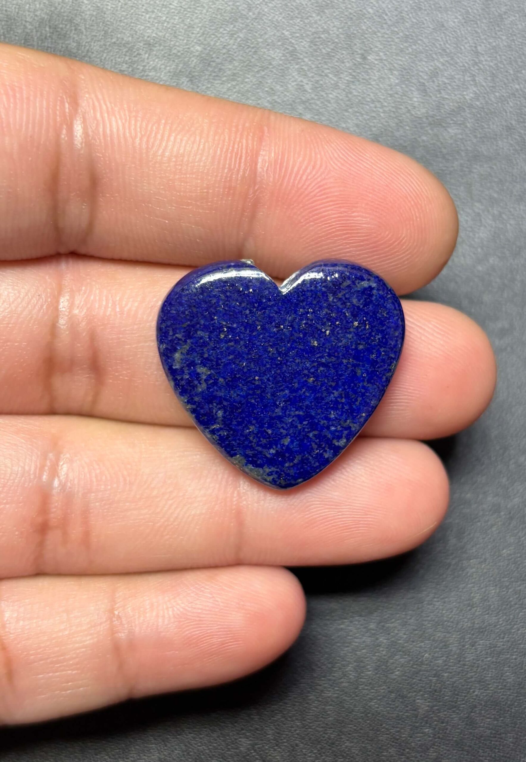 25mm Lapis Lazuli Heart for Micro Macramé