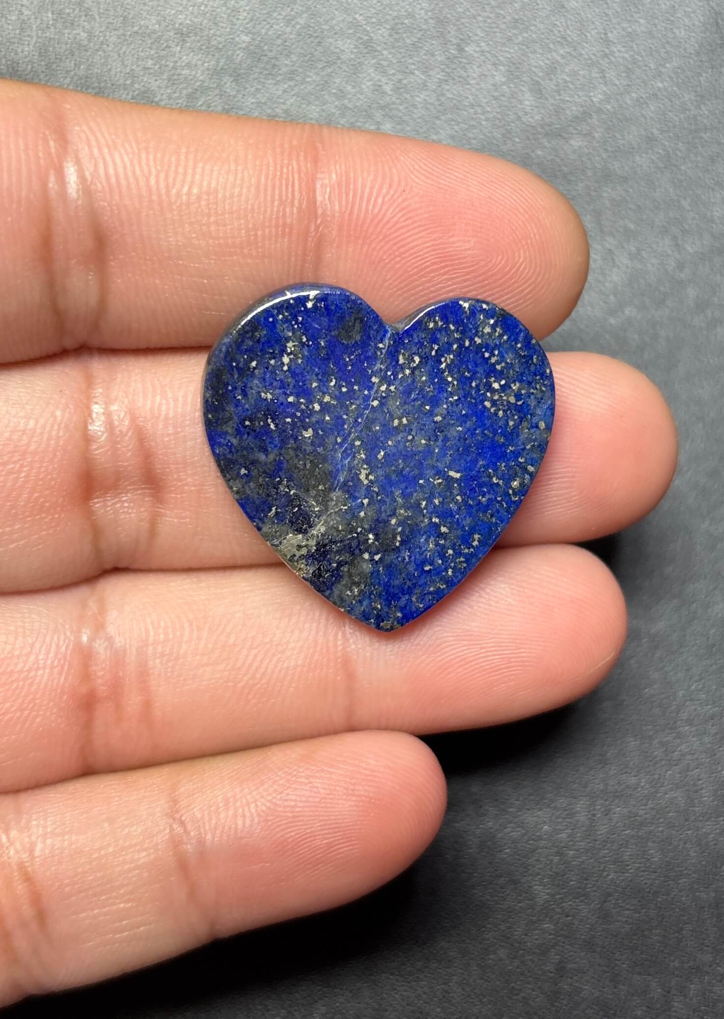 27mm Premium Lapis Lazuli Heart Cabochon