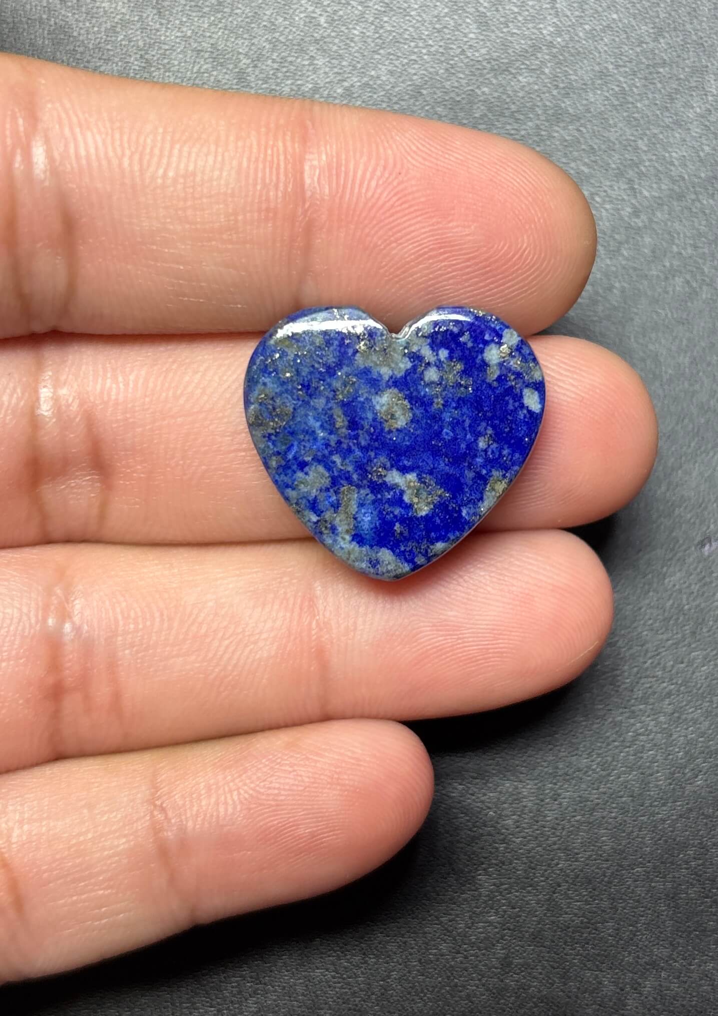 21mm Small Lapis Lazuli Heart Stone