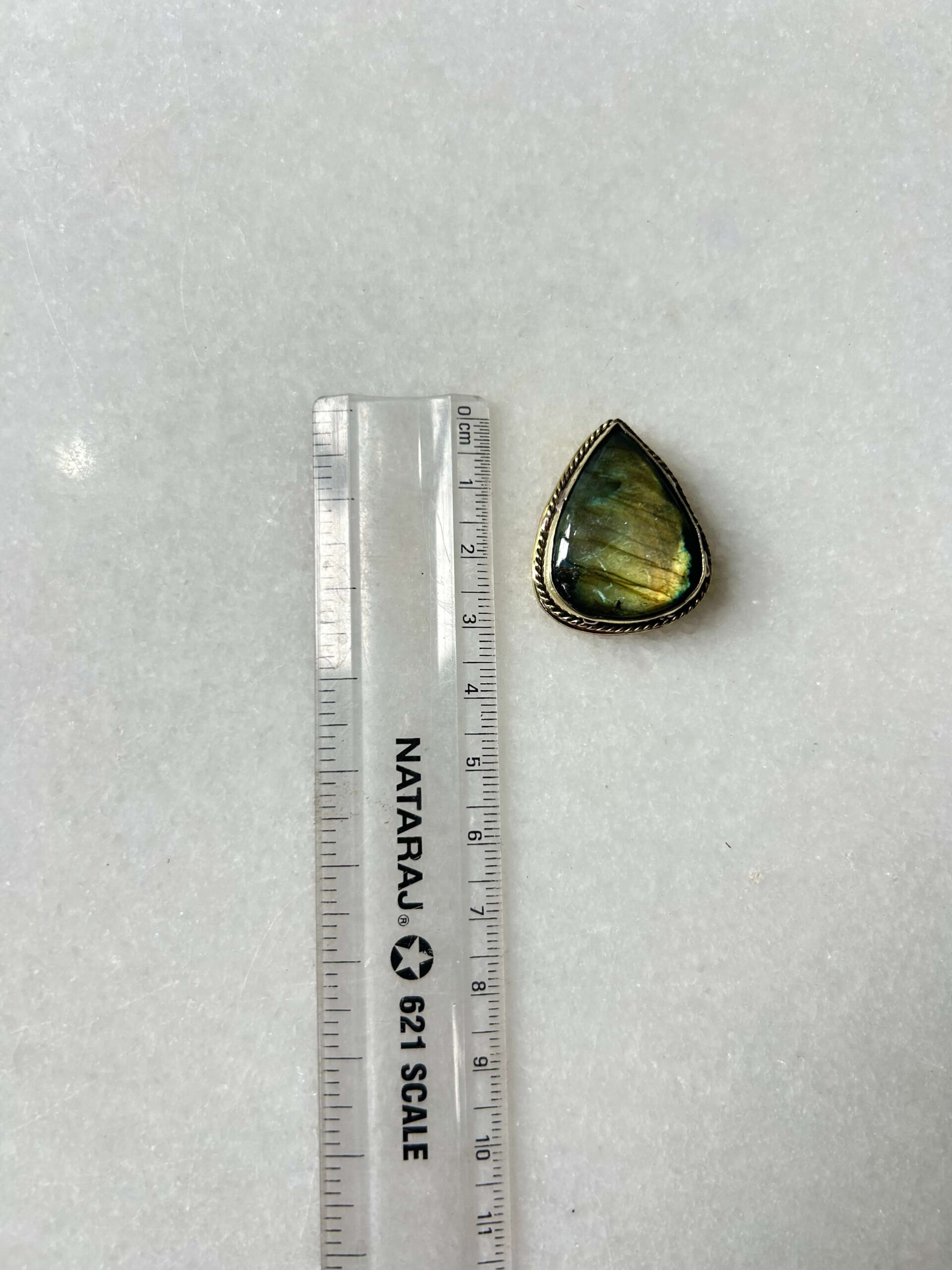 Labradorite Grooved Stone – 30X24mm - Image 2