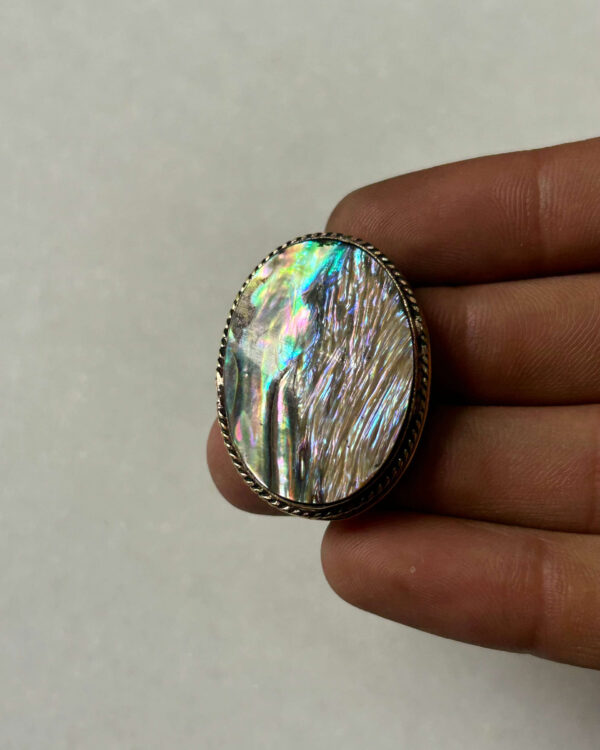 Abalone Grooved Stone – 34X26mm