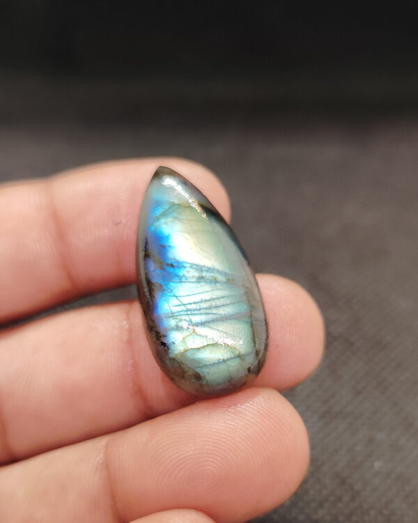 34mm Natural Labradorite Cabochon for Necklace Designs