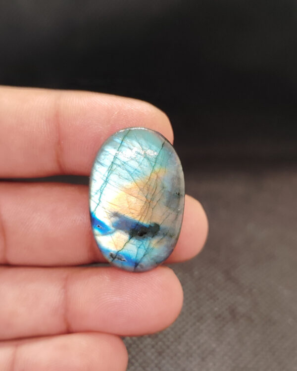 32mm Labradorite Cabochon for Macramé Pendants