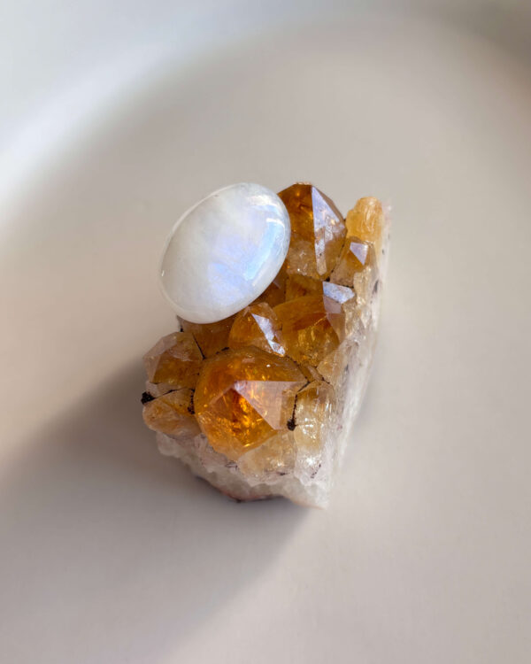 23mm Moonstone Cabochon for Handmade Pendants