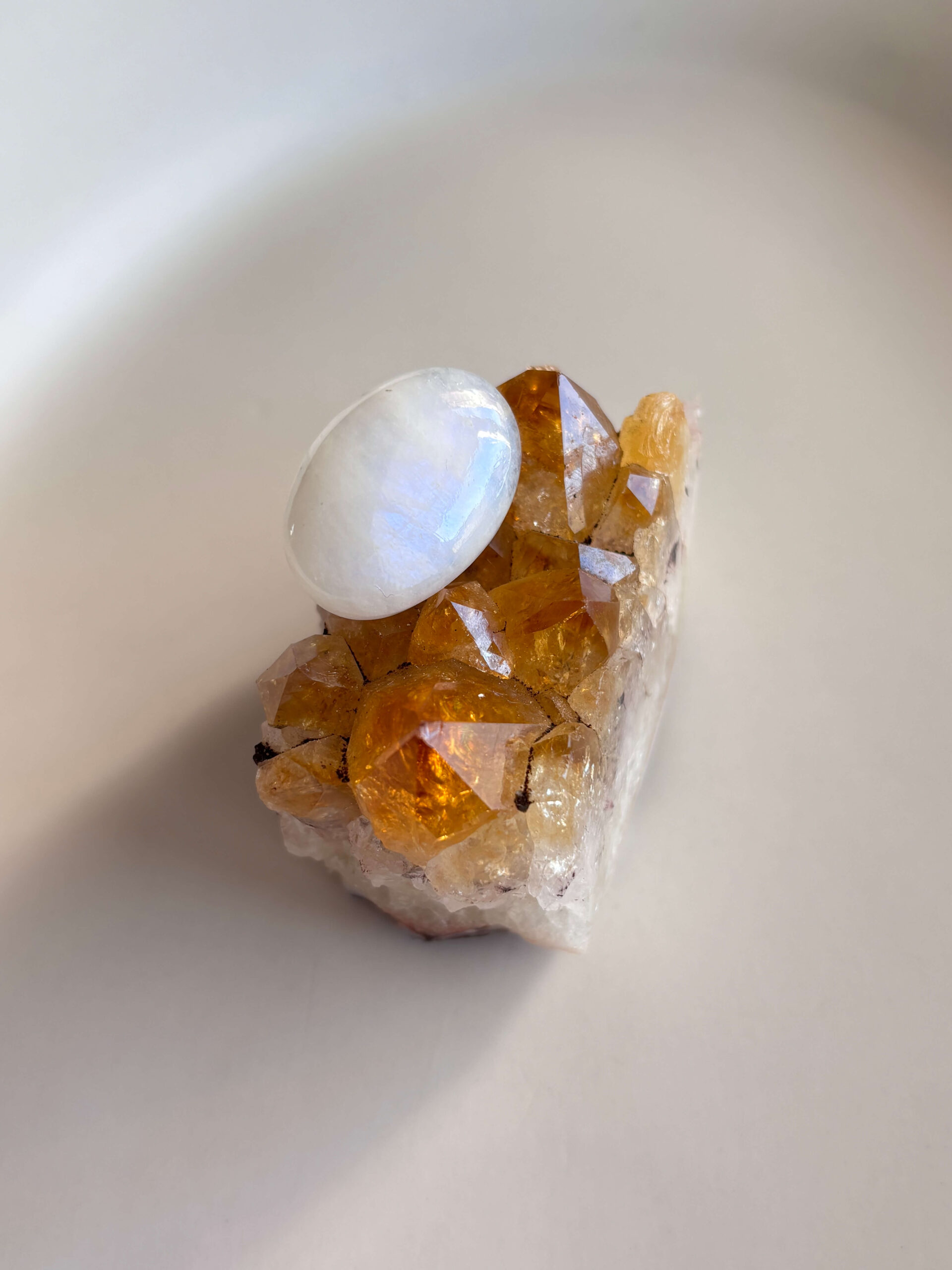 23mm Moonstone Cabochon for Handmade Pendants