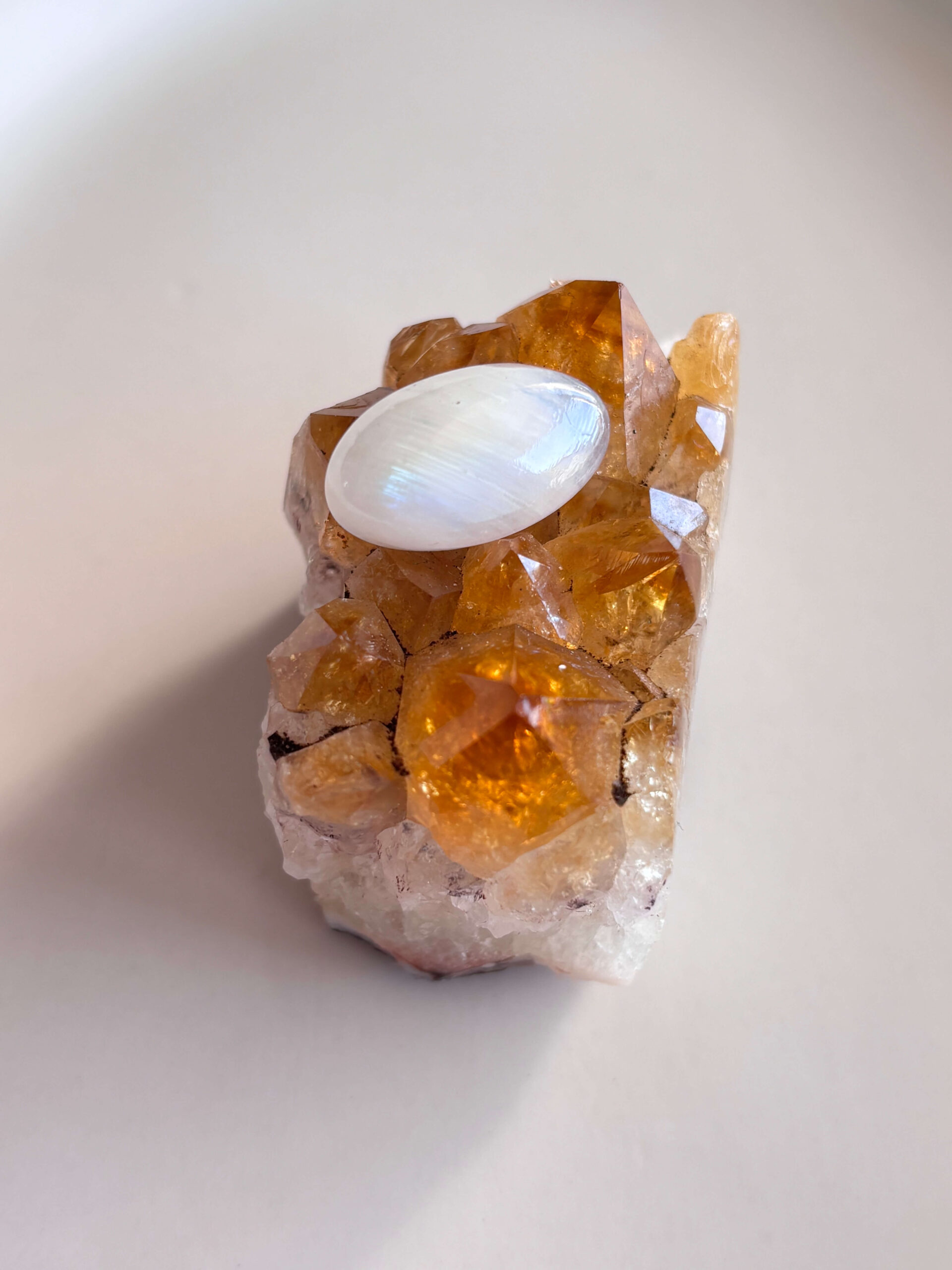 23mm Moonstone Gemstone for Creative Jewelry Designs