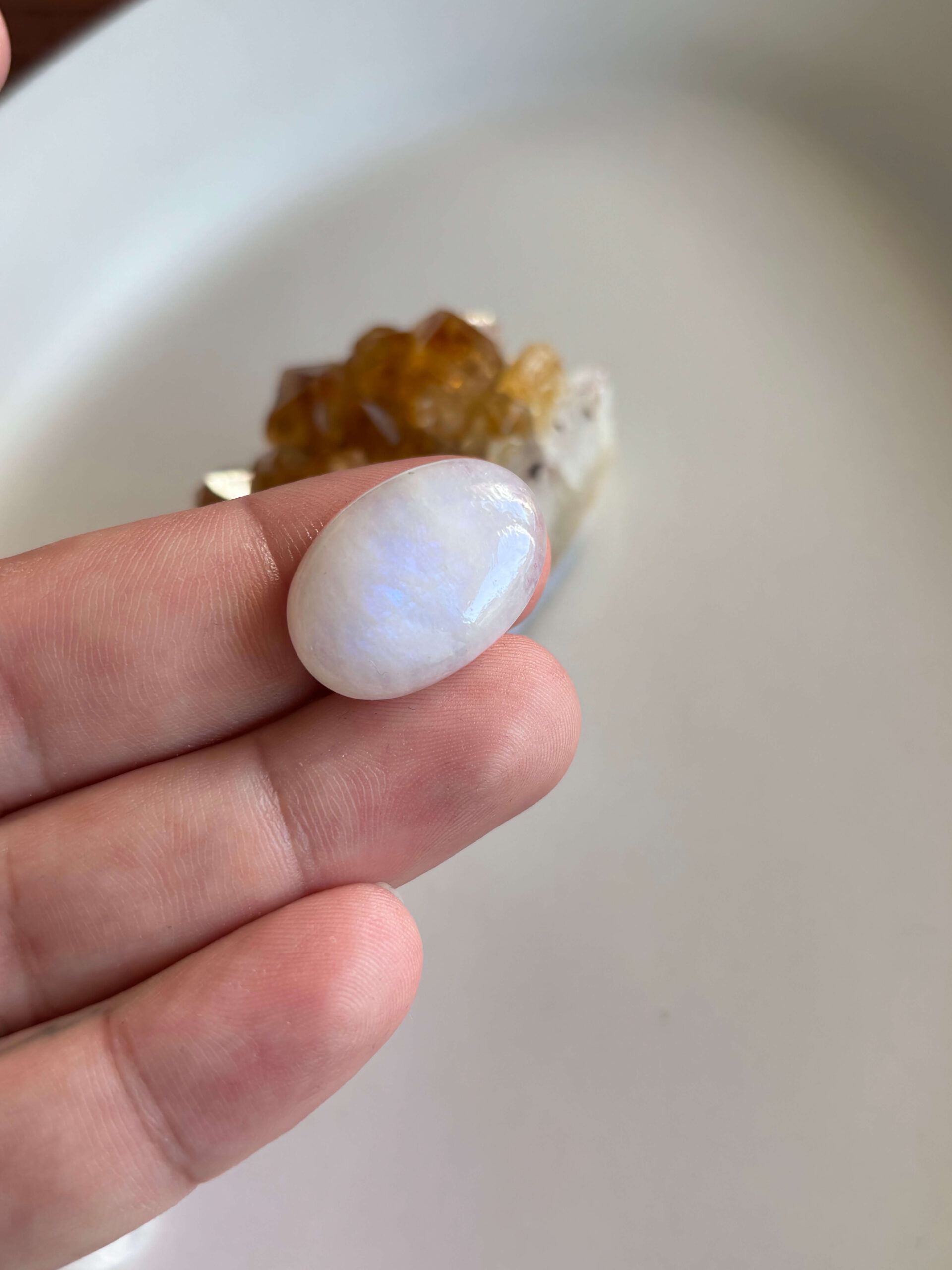 23mm Moonstone Cabochon for Handmade Pendants - Image 2
