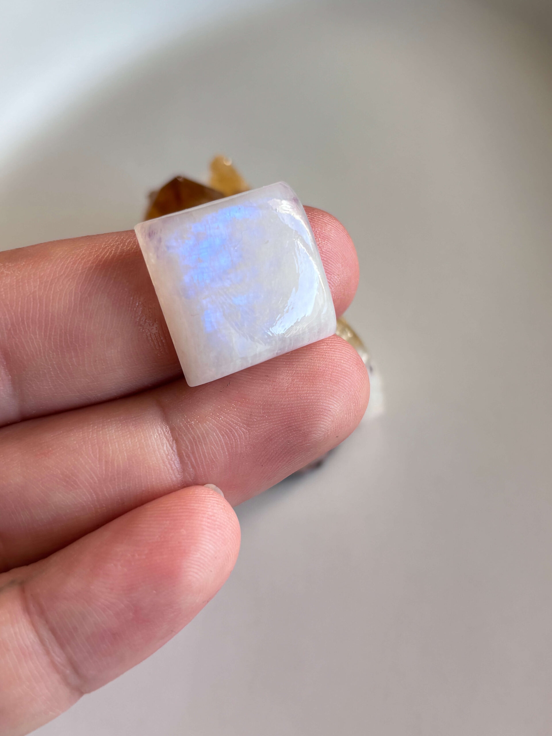 21mm Moonstone Gemstone for Wire-Wrapped Jewelry - Image 2