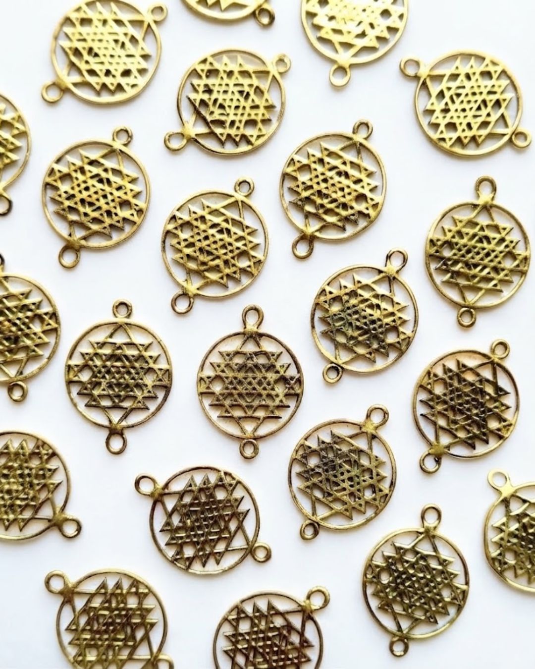 Sri Yantra Brass Connector