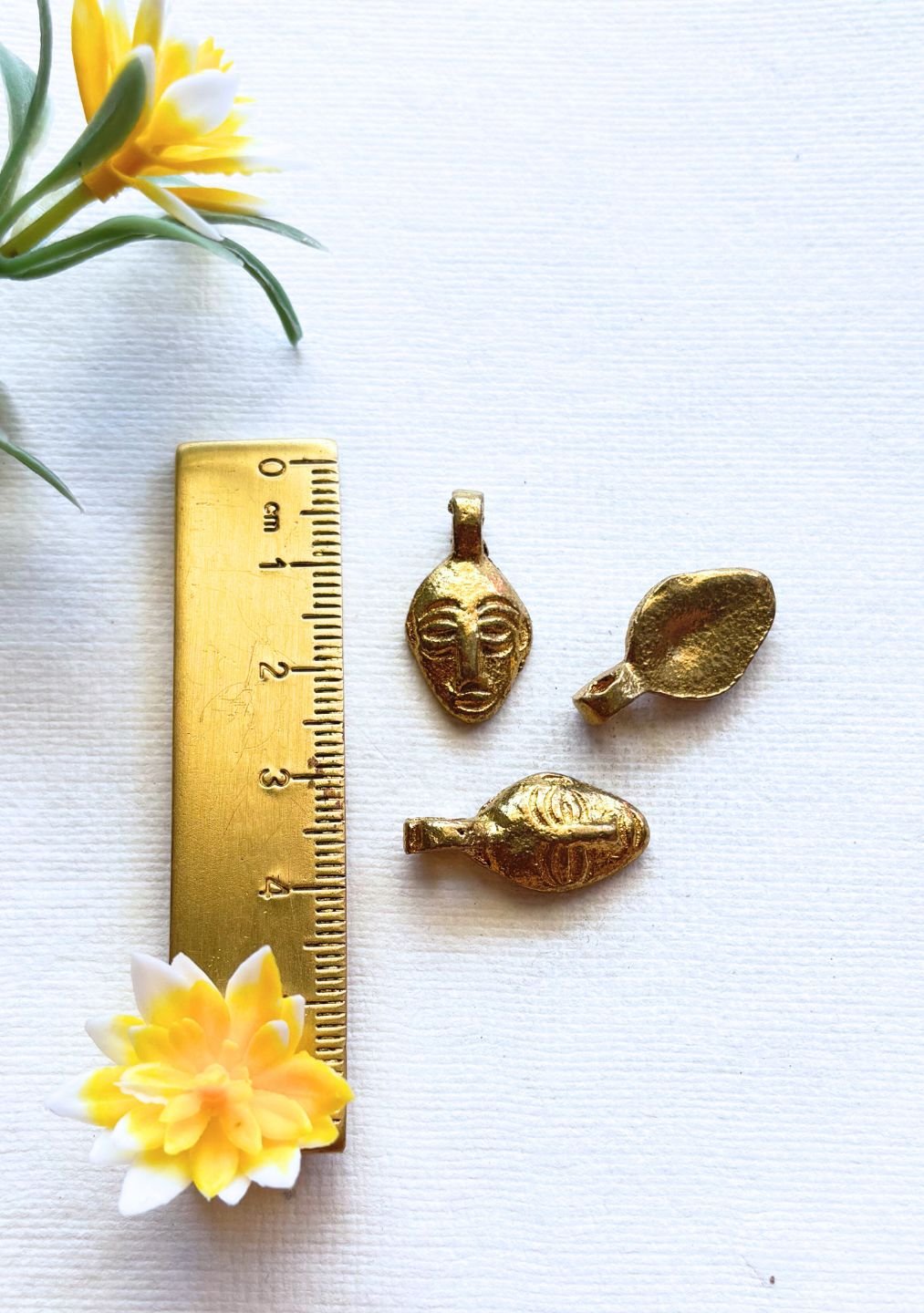 Mask Brass Charms – Pack of 5 Pieces - Image 3