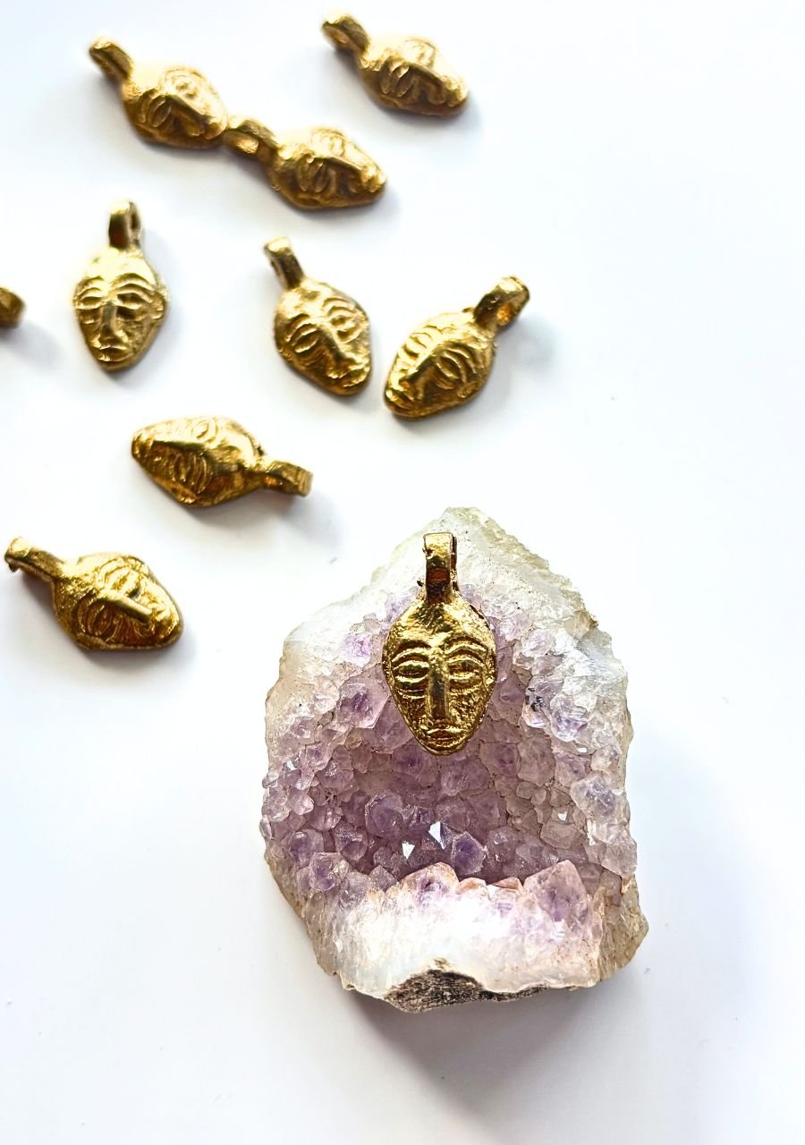 Mask Brass Charms – Pack of 5 Pieces - Image 4