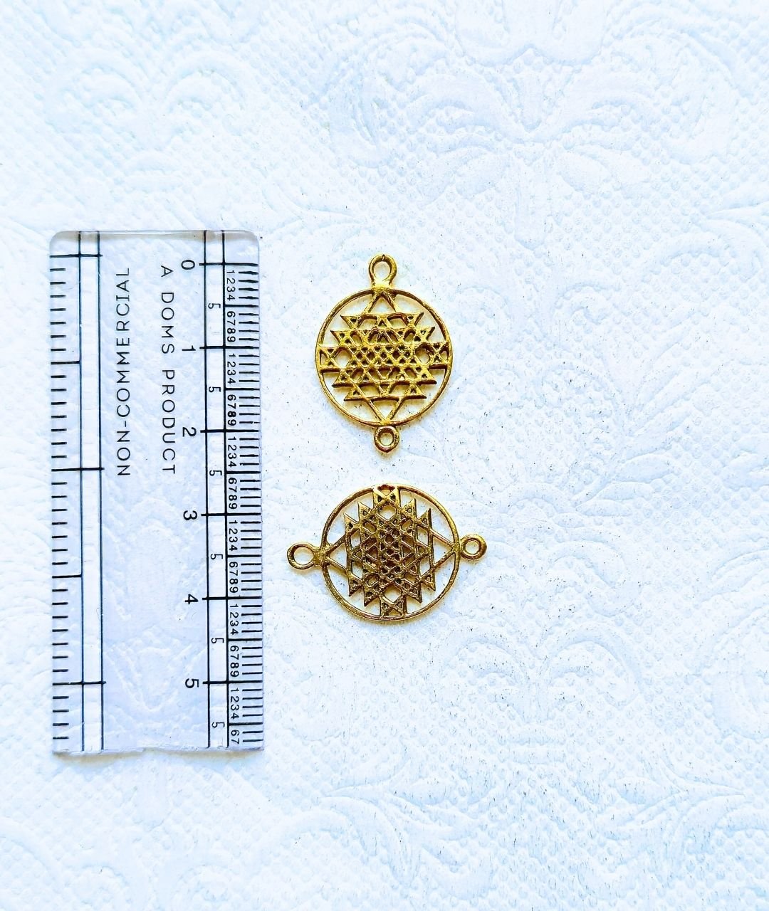 Sri Yantra Brass Connector - Image 3