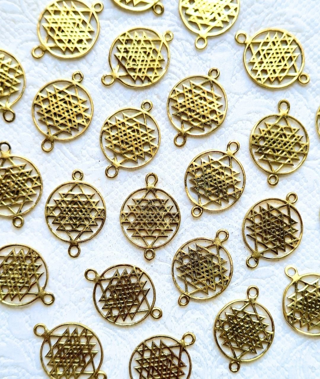 Sri Yantra Brass Connector - Image 4