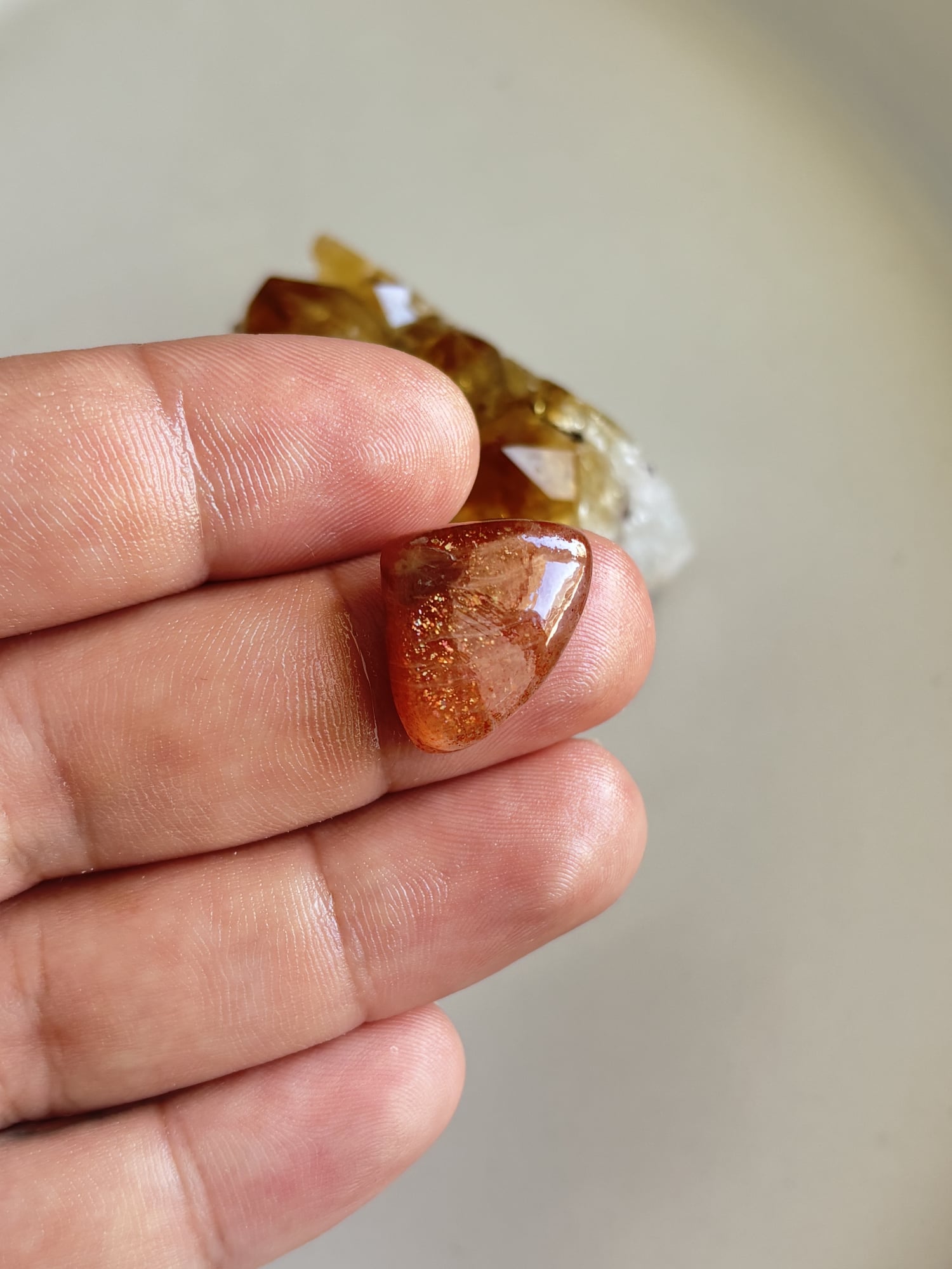 17mm Sunstone Gemstone Cabochon for Jewelry Making - Image 2