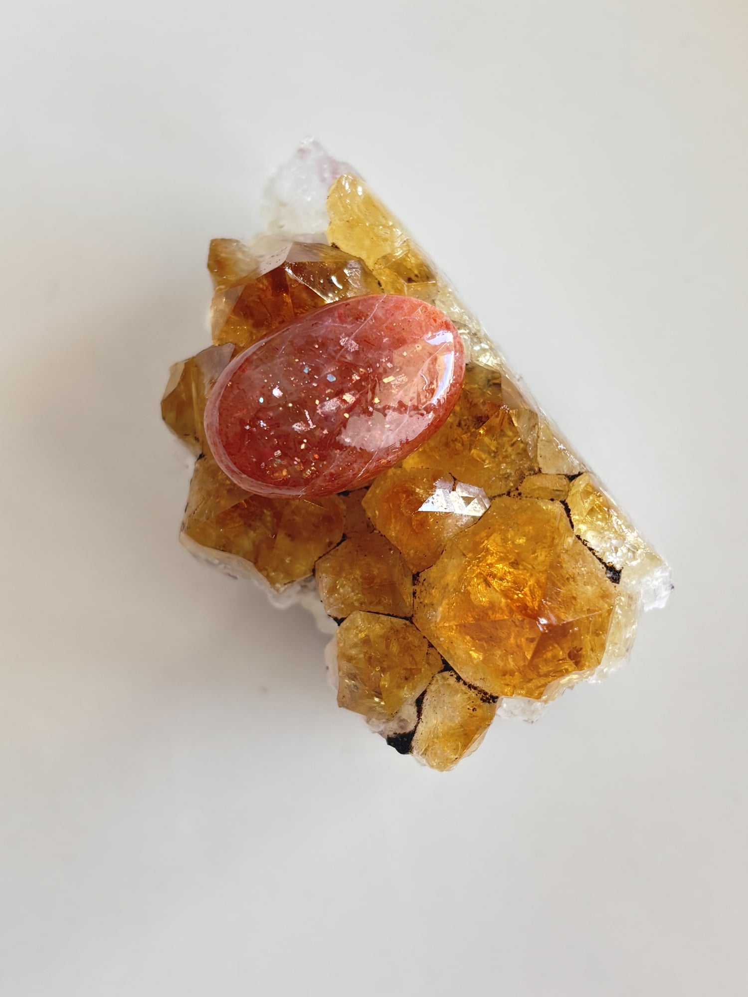 24mm Sunstone Cabochon for Macramé Jewelry
