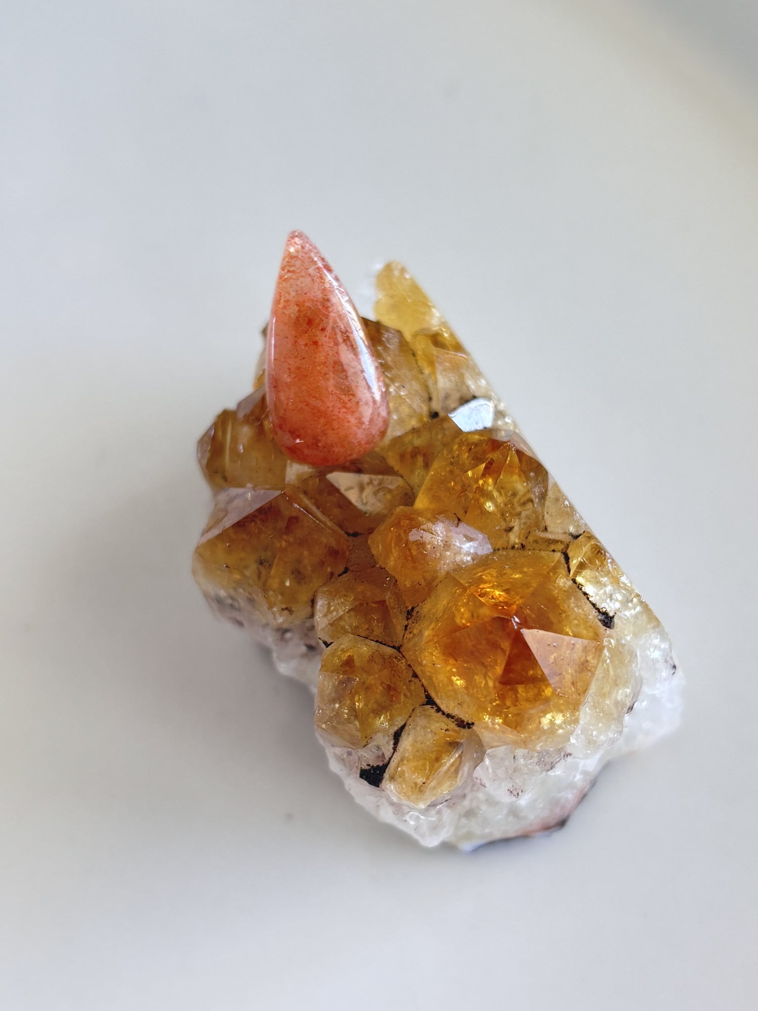22mm Sunstone Cabochon for Wire Wrapping